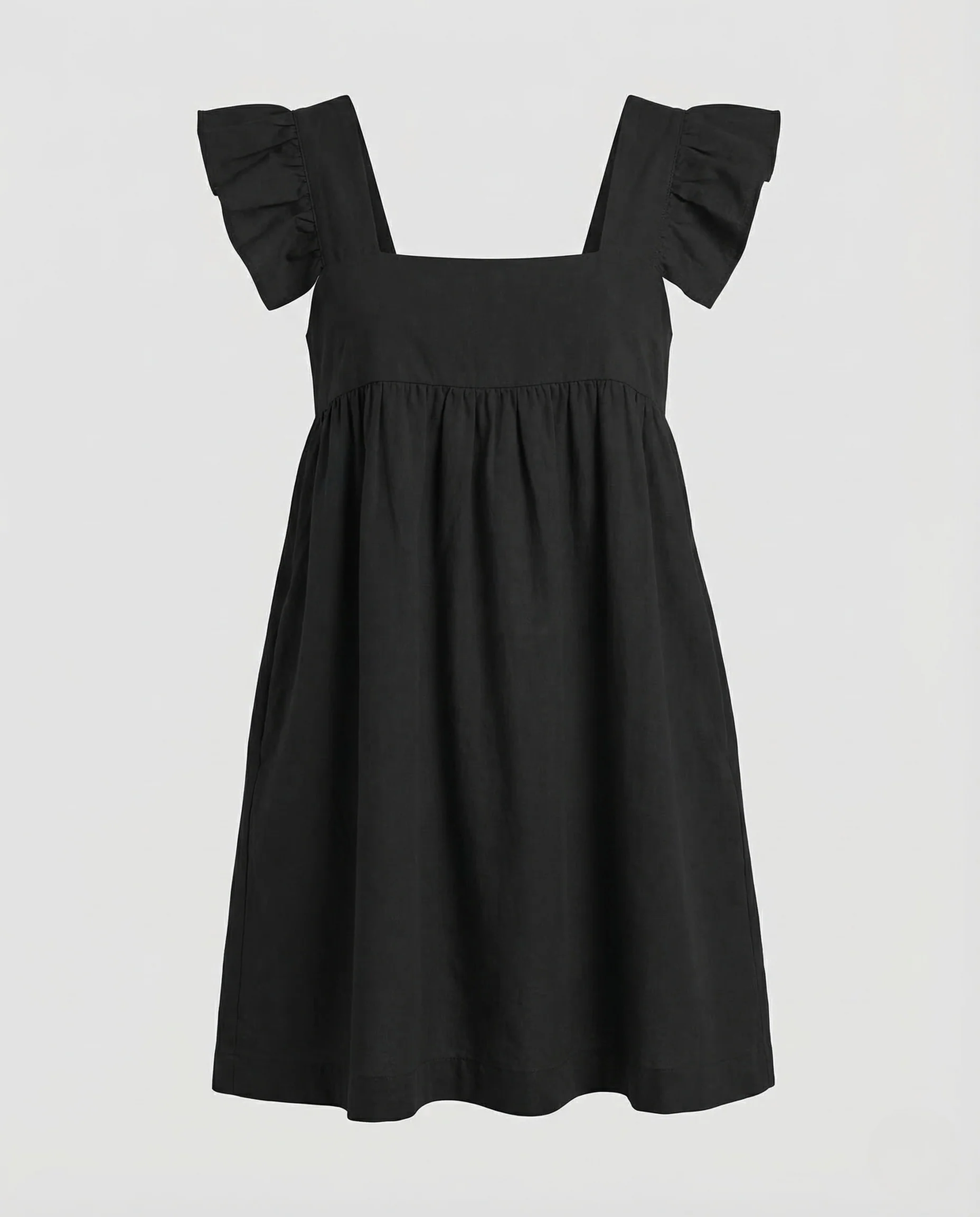Damen Babydoll Kleid Volantärmel - Image 5