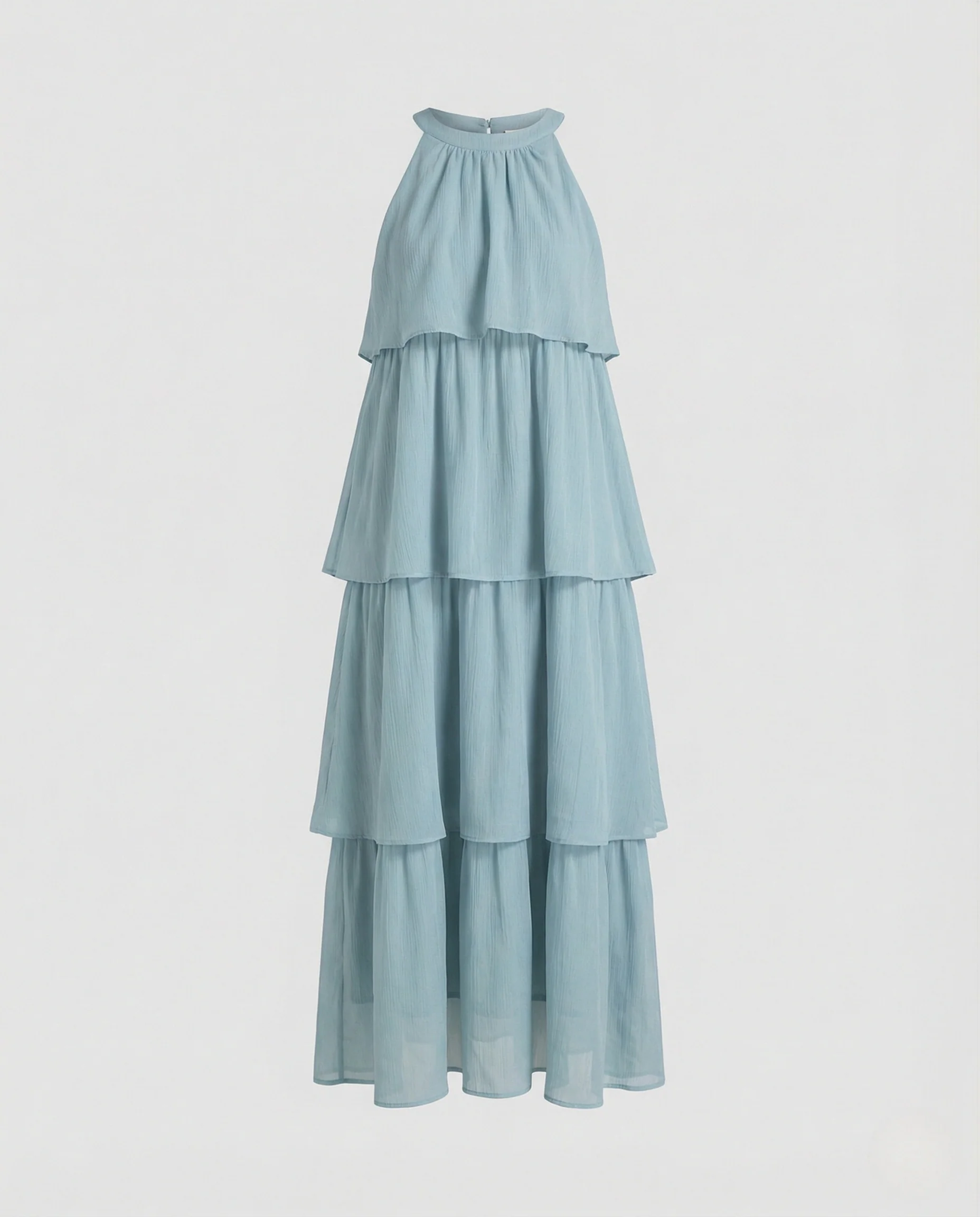 Damen Luftiges Chiffon Maxikleid mit Volants - Image 5