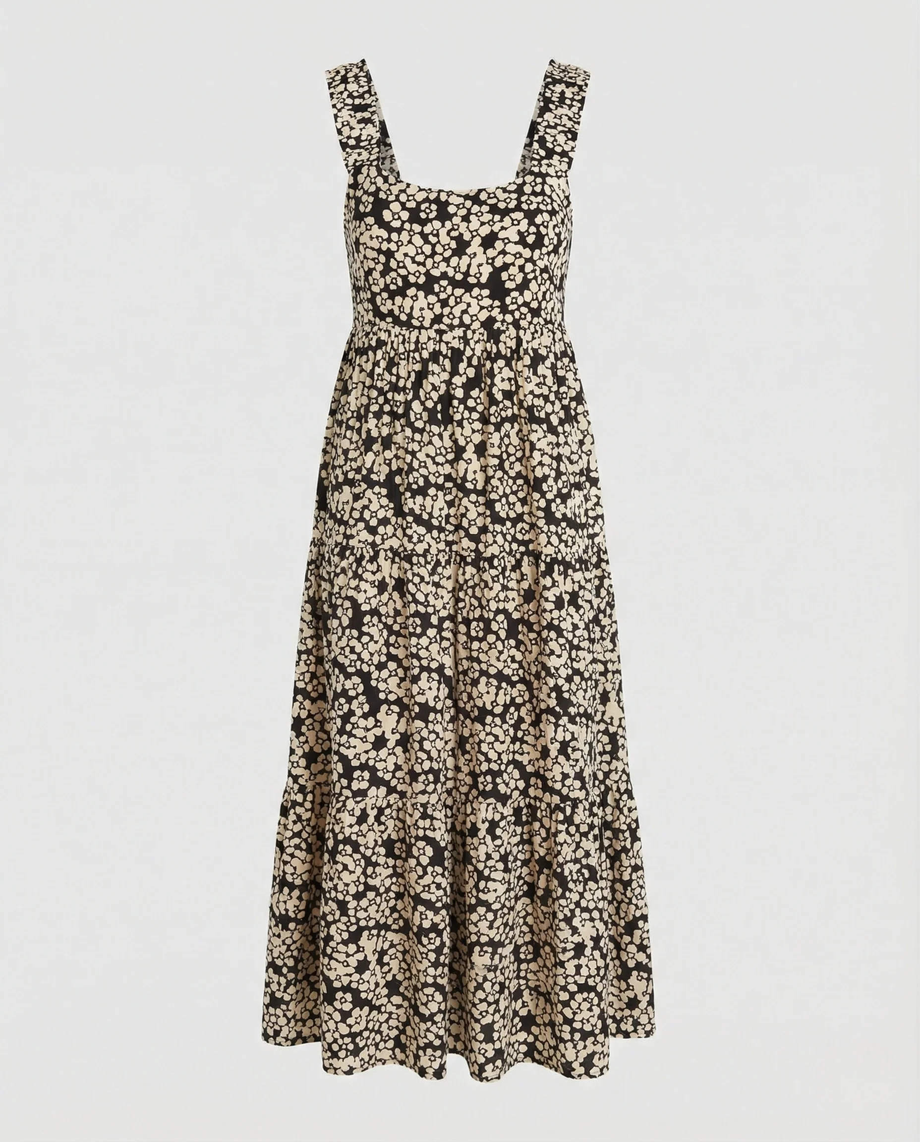 Damen Gestuftes Maxikleid mit quadratischem Ausschnitt - Image 4