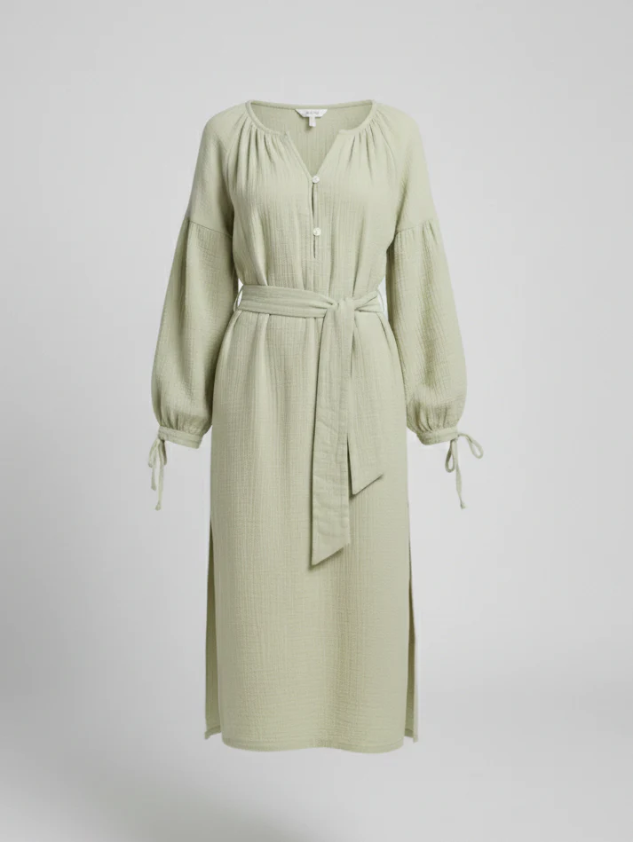Musselin Maxikleid Sommer Damen - Image 4