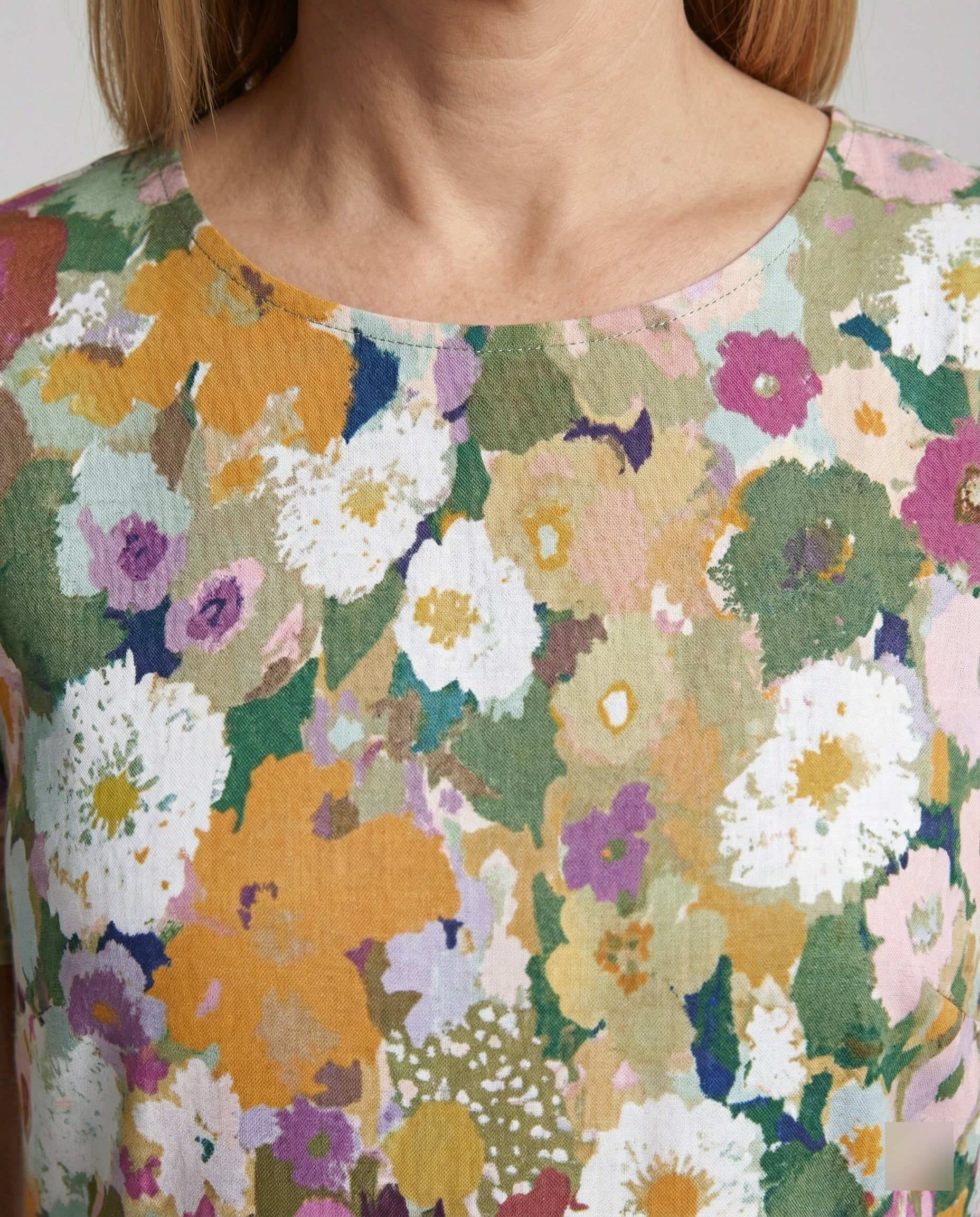 Damen Maxikleid floral asymmetrisch - Image 6