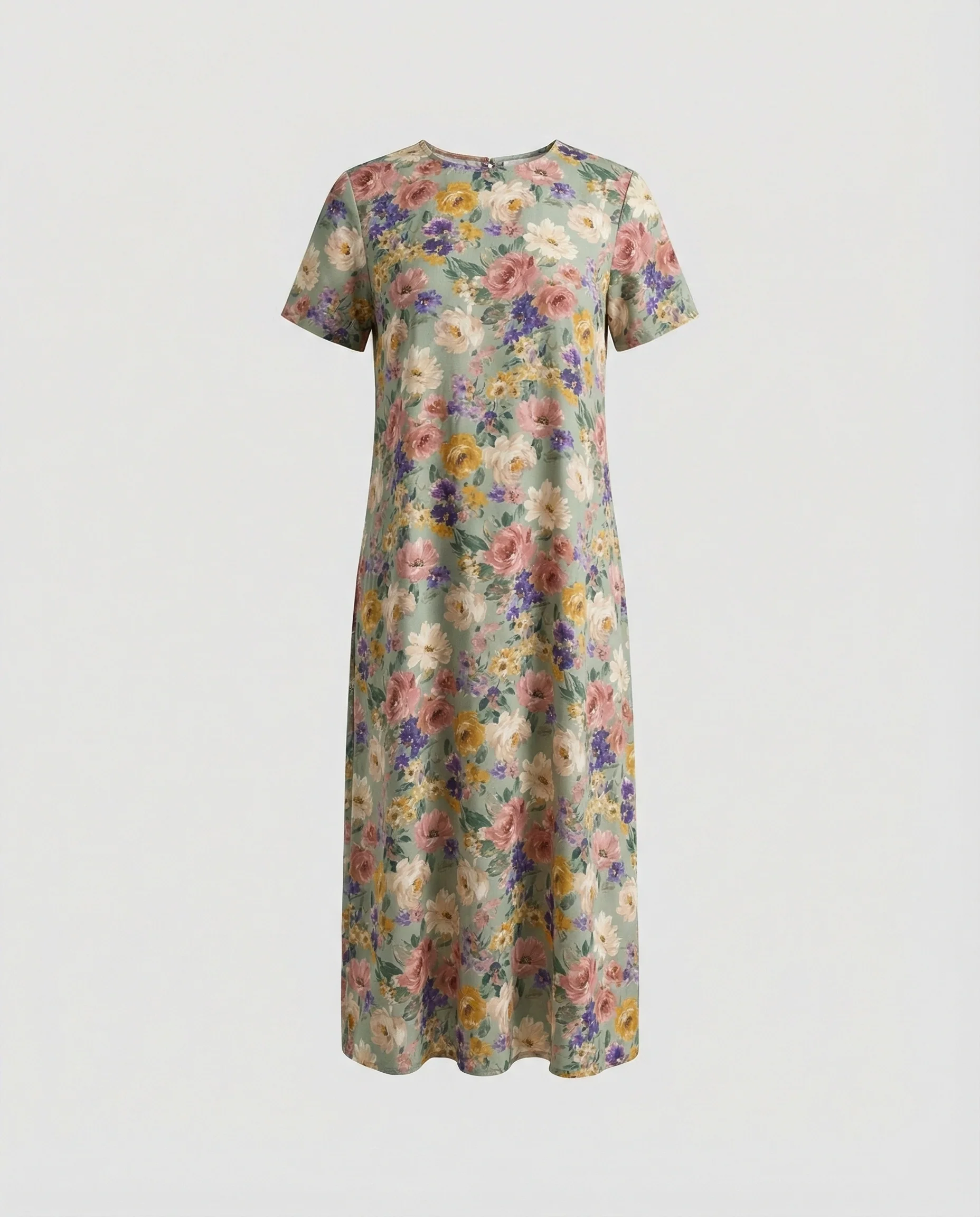 Damen Maxikleid floral asymmetrisch - Image 7