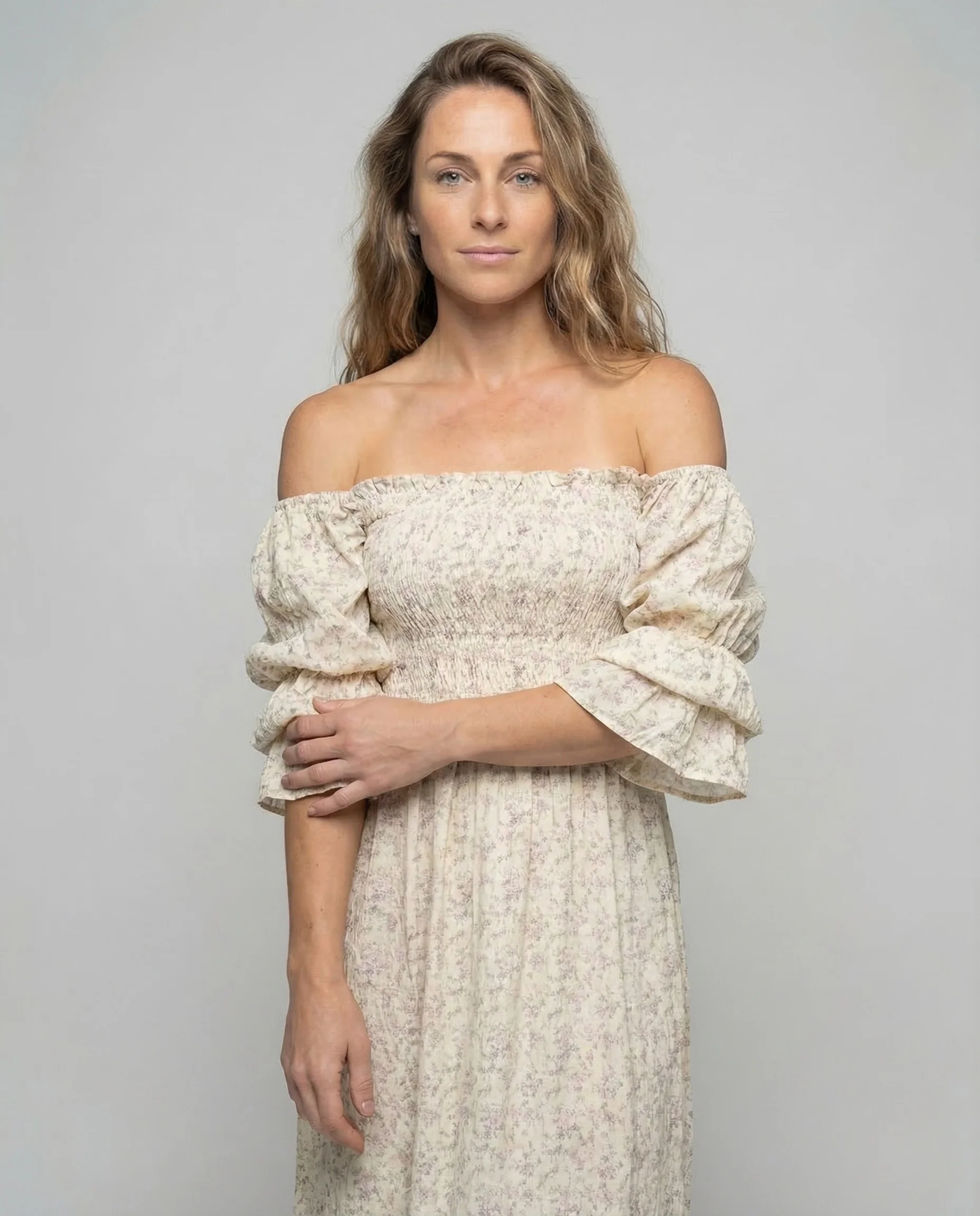 Damen Maxikleid Carmen Volant - Image 2