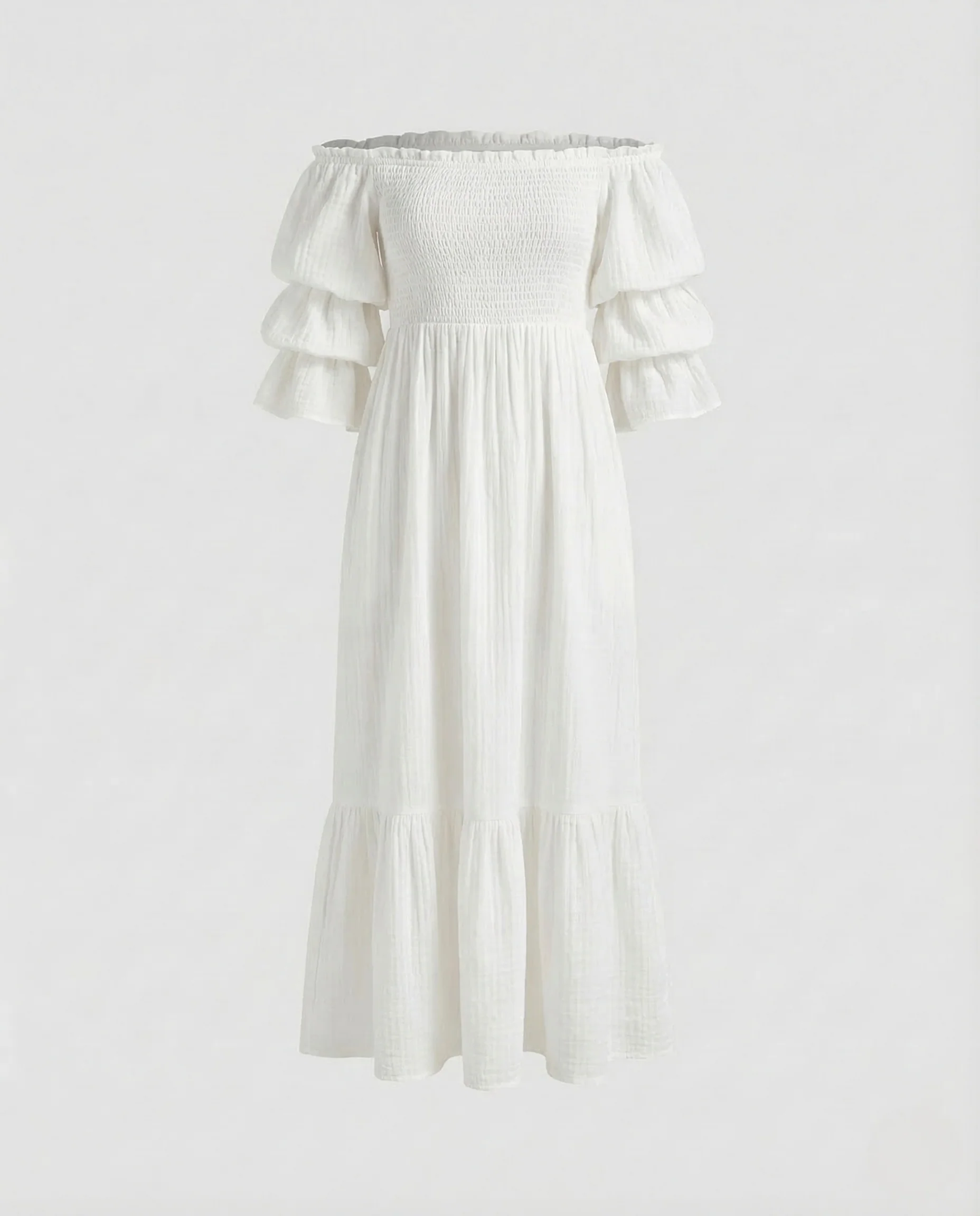 Damen Maxikleid Carmen Volant - Image 8