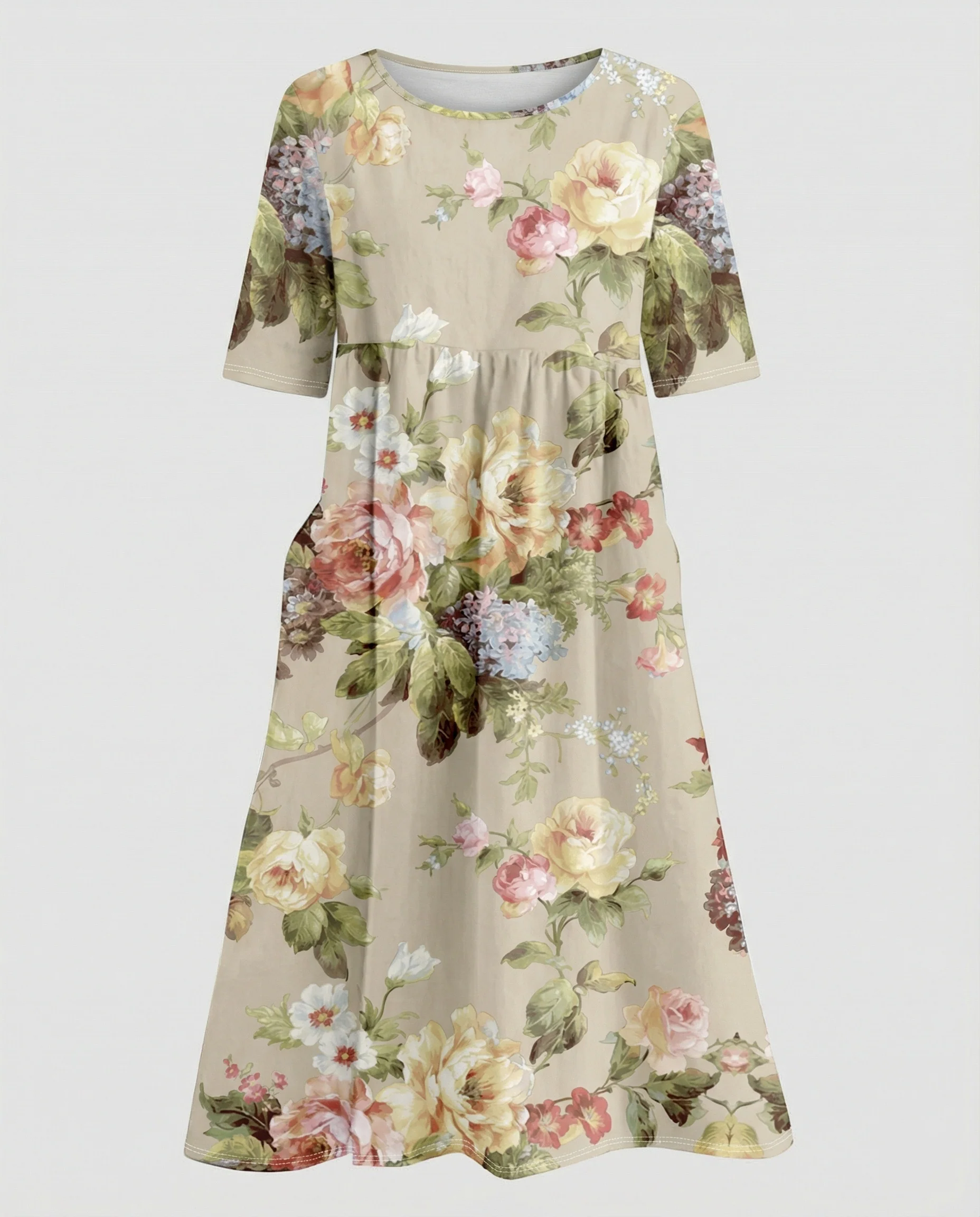 Damen Maxikleid mit Taschen luftig - Image 12