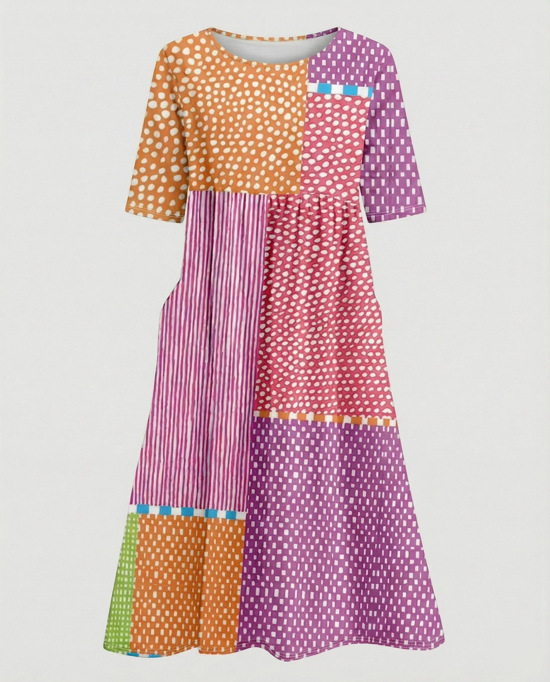 Damen Maxikleid mit Taschen luftig - Image 13