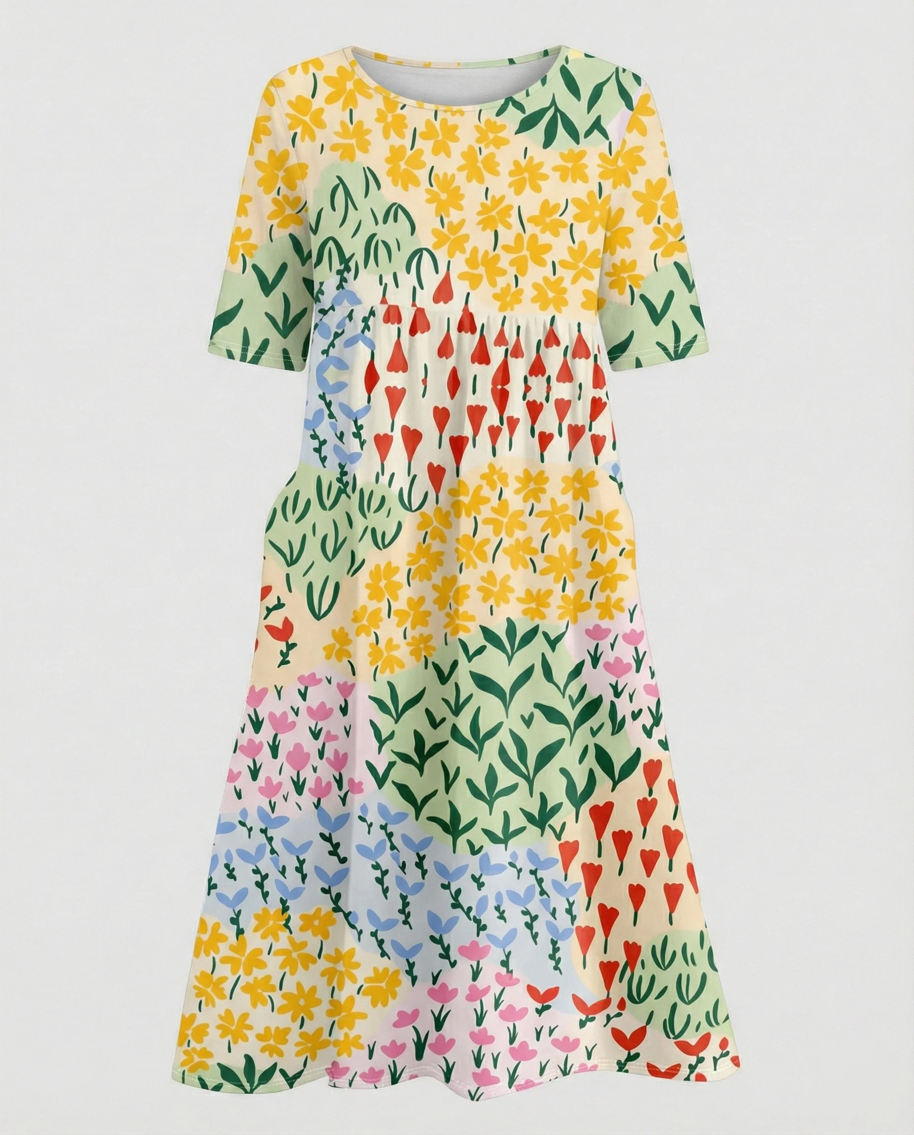 Damen Maxikleid mit Taschen luftig - Image 21