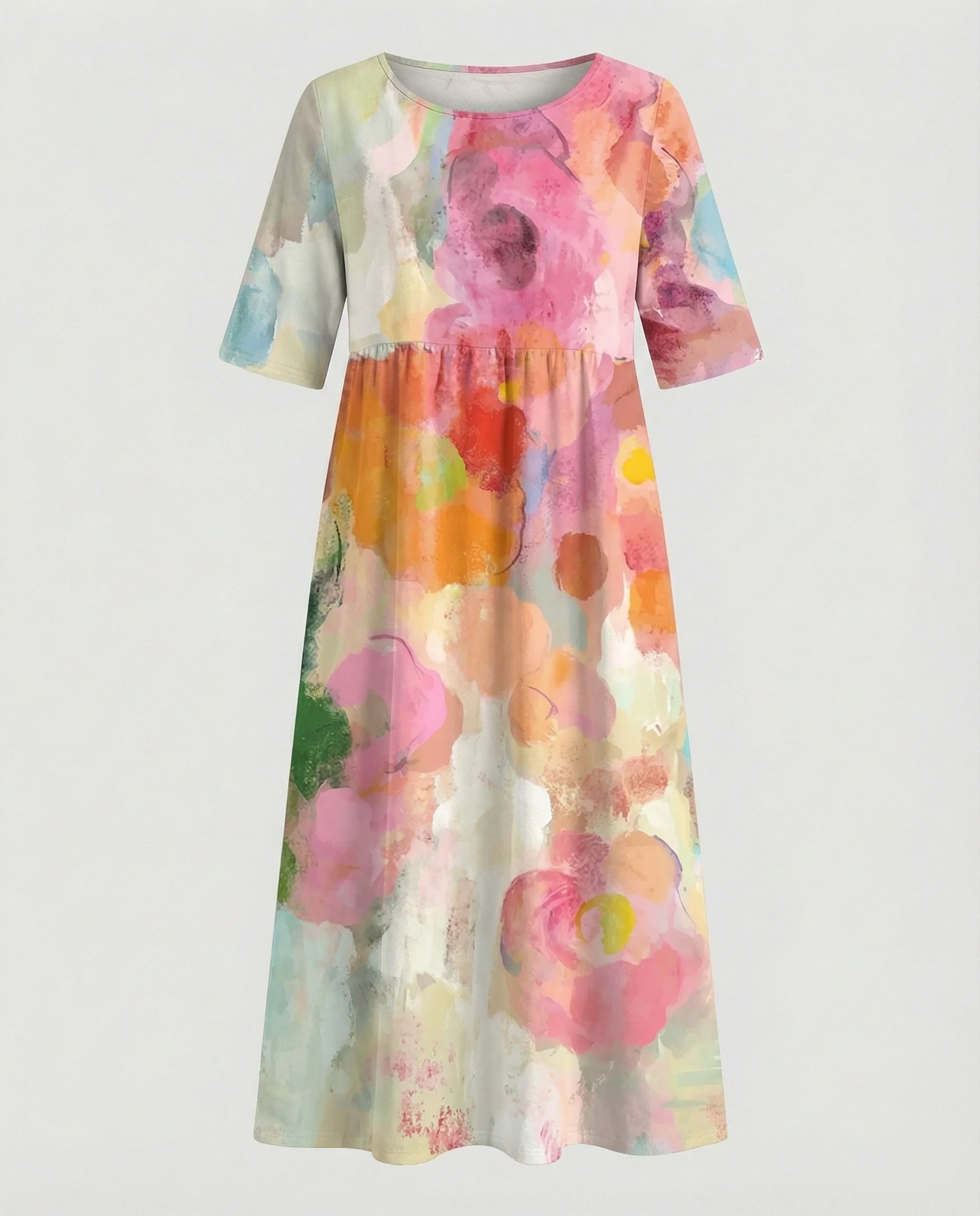 Damen Maxikleid mit Taschen luftig - Image 3
