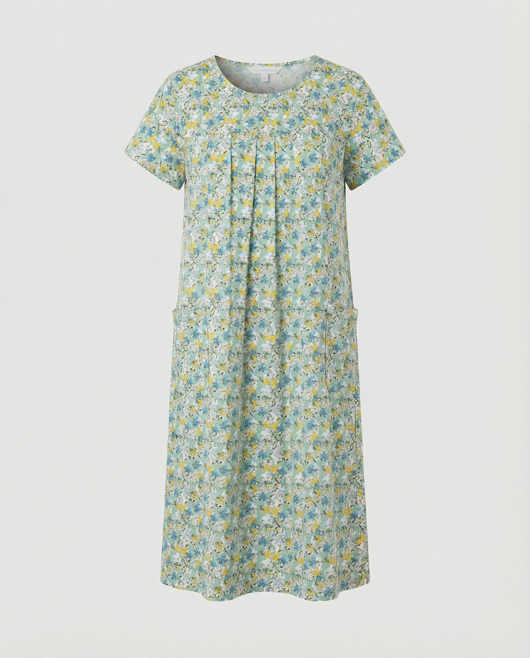Luftiges Midikleid Damen Mit Taschen - Image 11