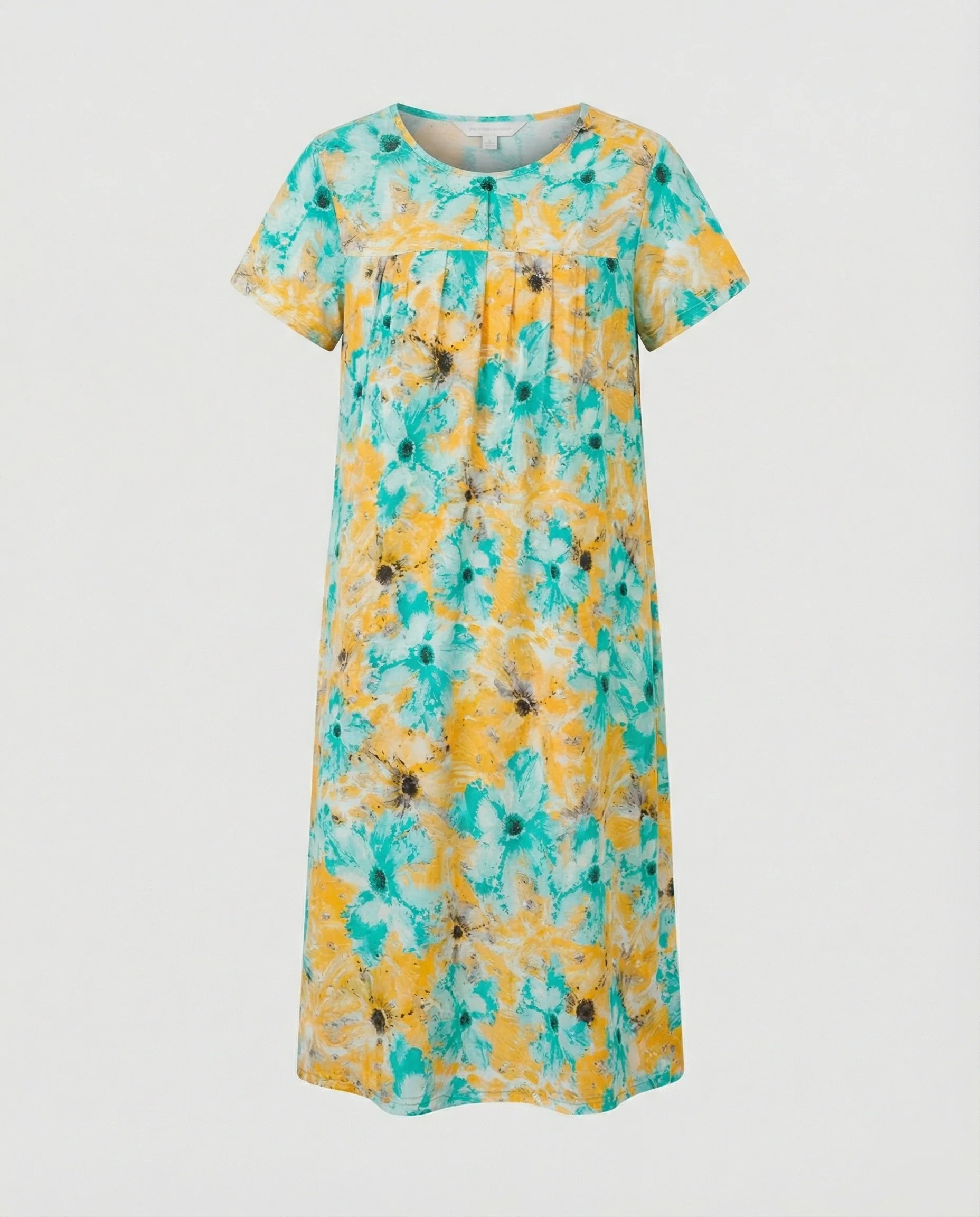 Luftiges Midikleid Damen Mit Taschen - Image 12