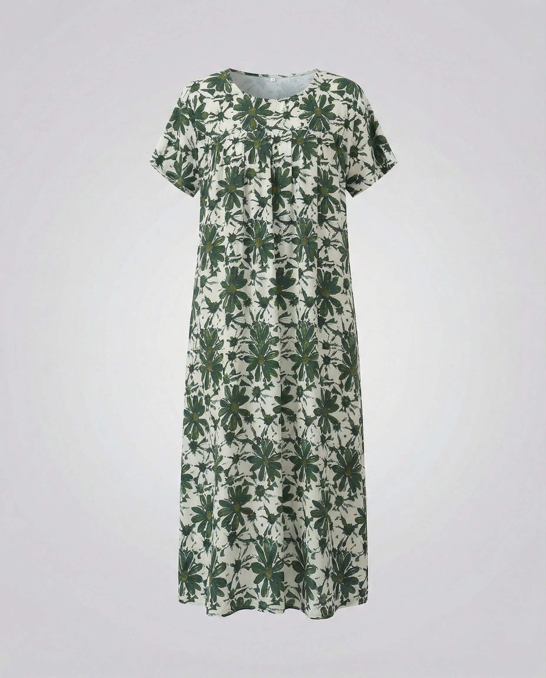 Luftiges Midikleid Damen Mit Taschen - Image 23