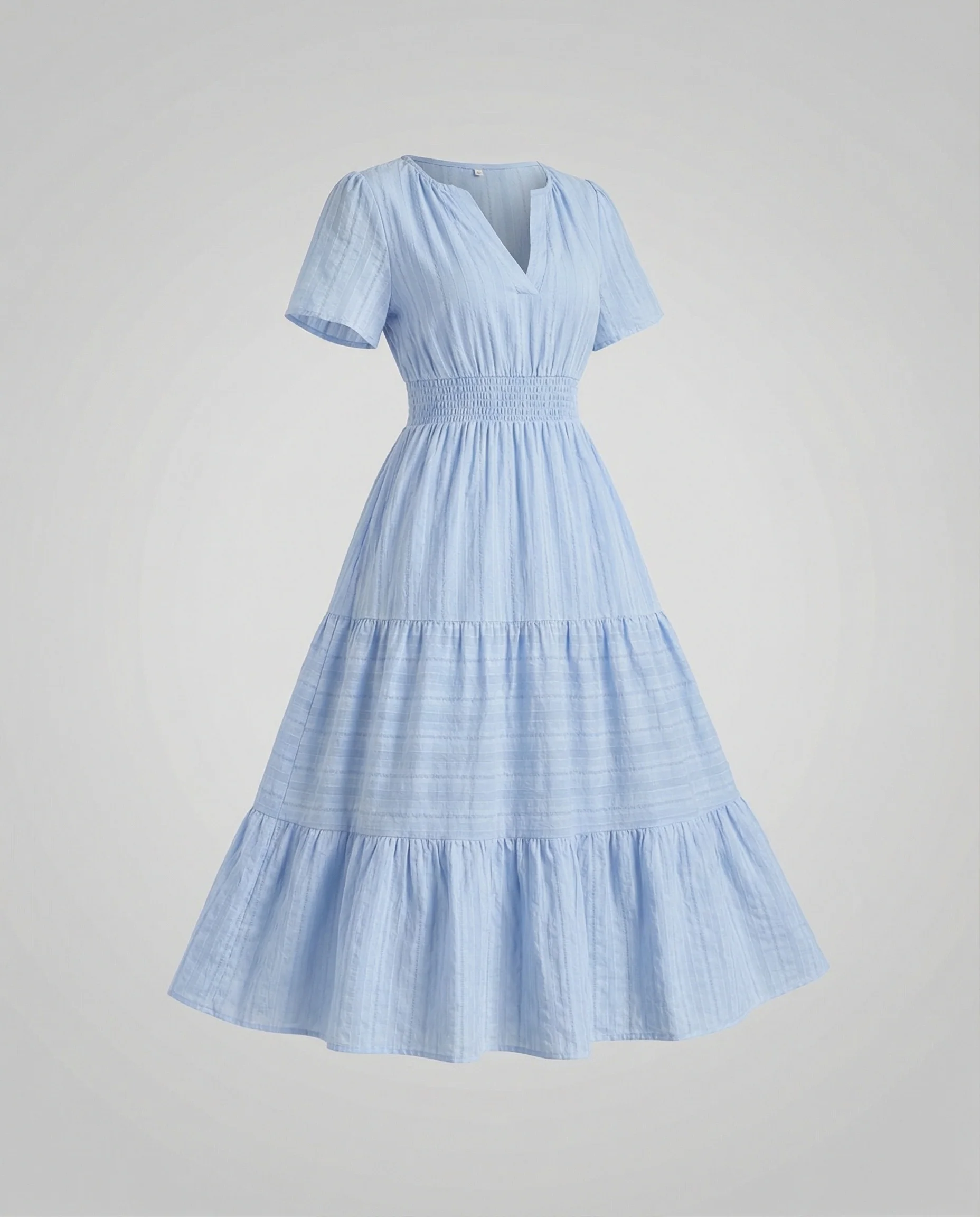 Midikleid Mit Geraffter Taille Damen - Image 2