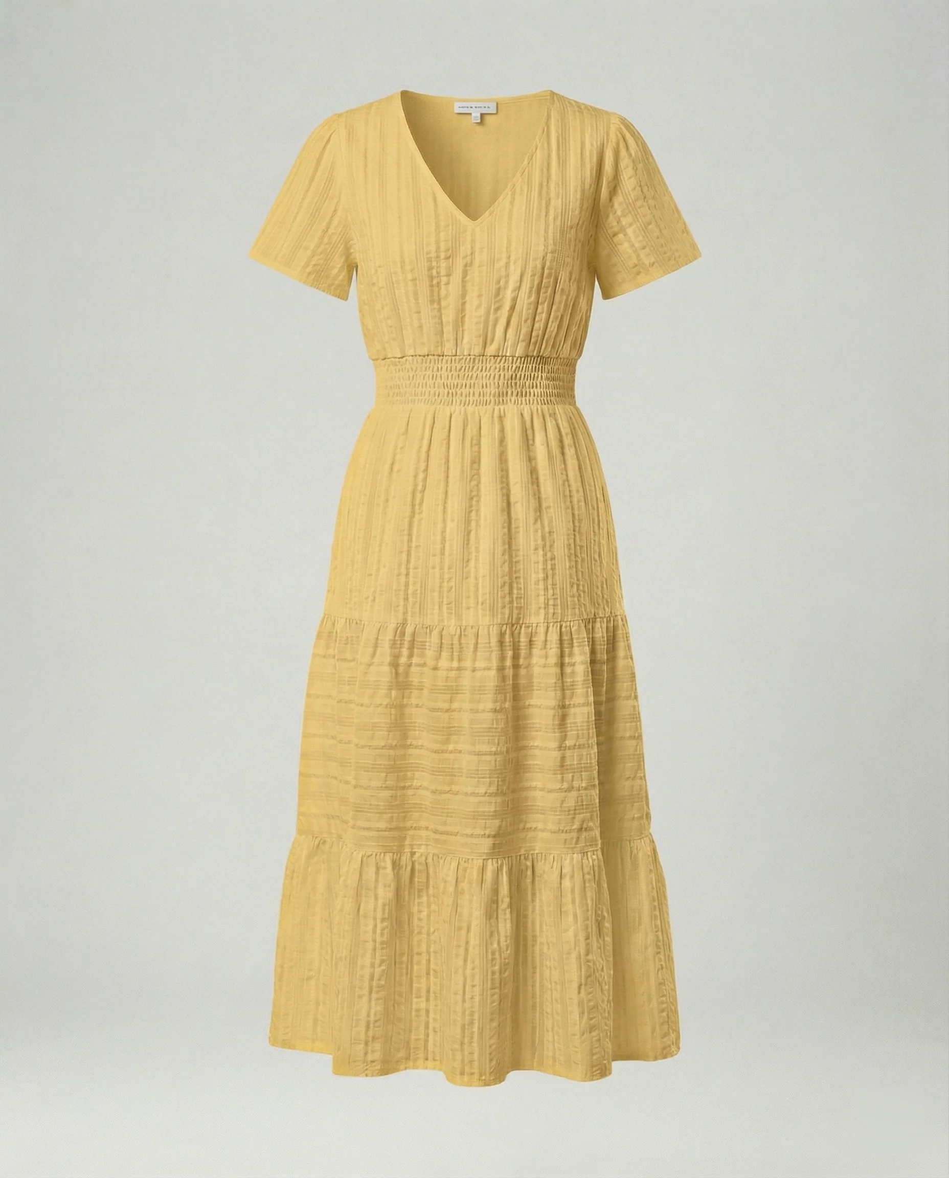 Midikleid Mit Geraffter Taille Damen - Image 4