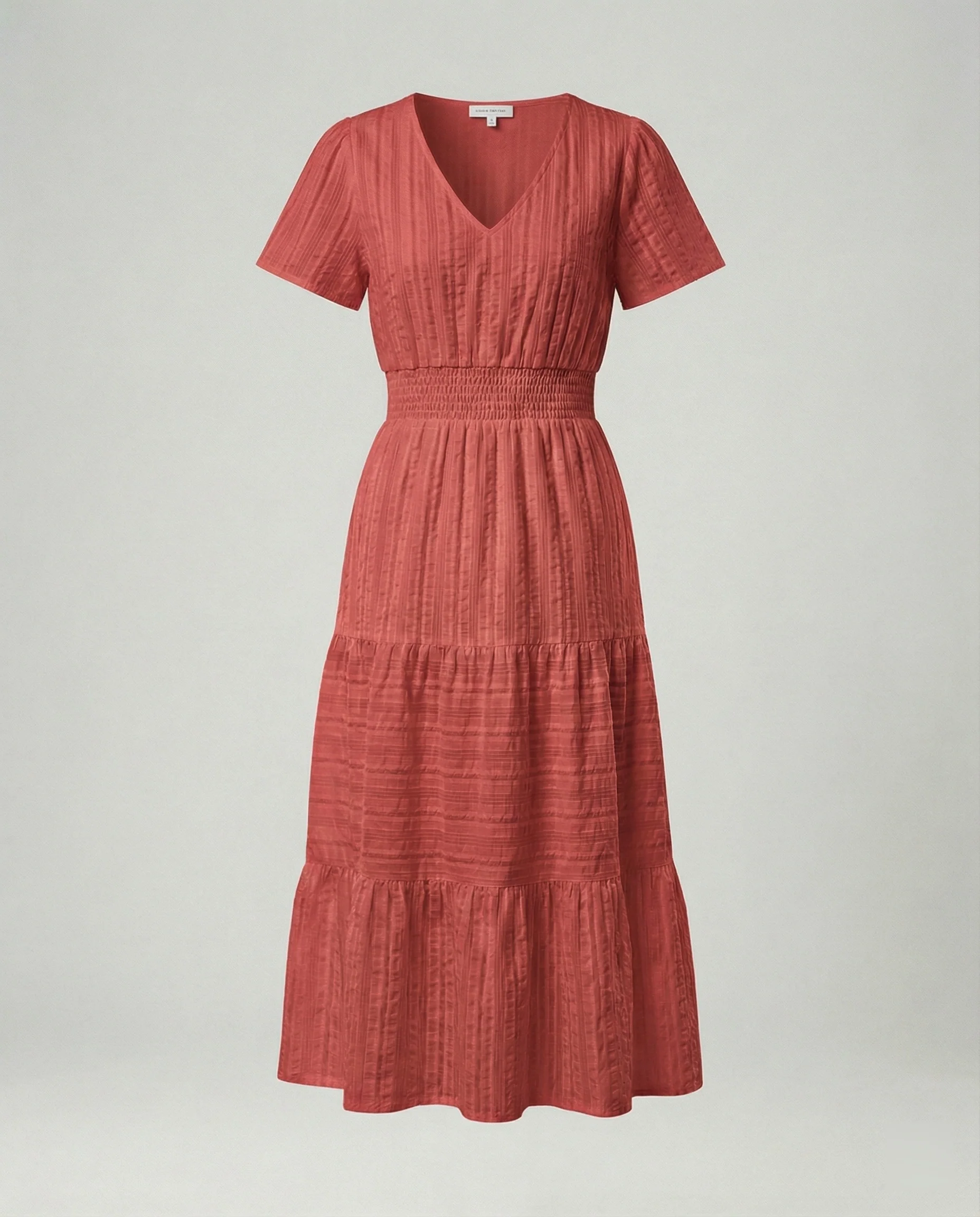 Midikleid Mit Geraffter Taille Damen - Image 6