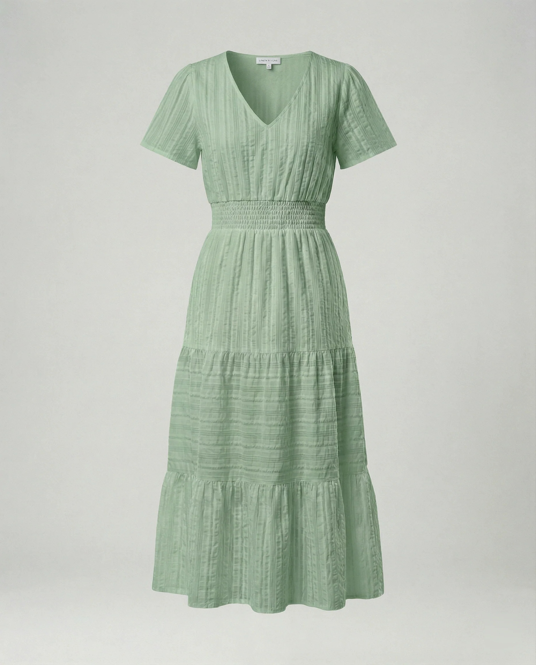 Midikleid Mit Geraffter Taille Damen - Image 9