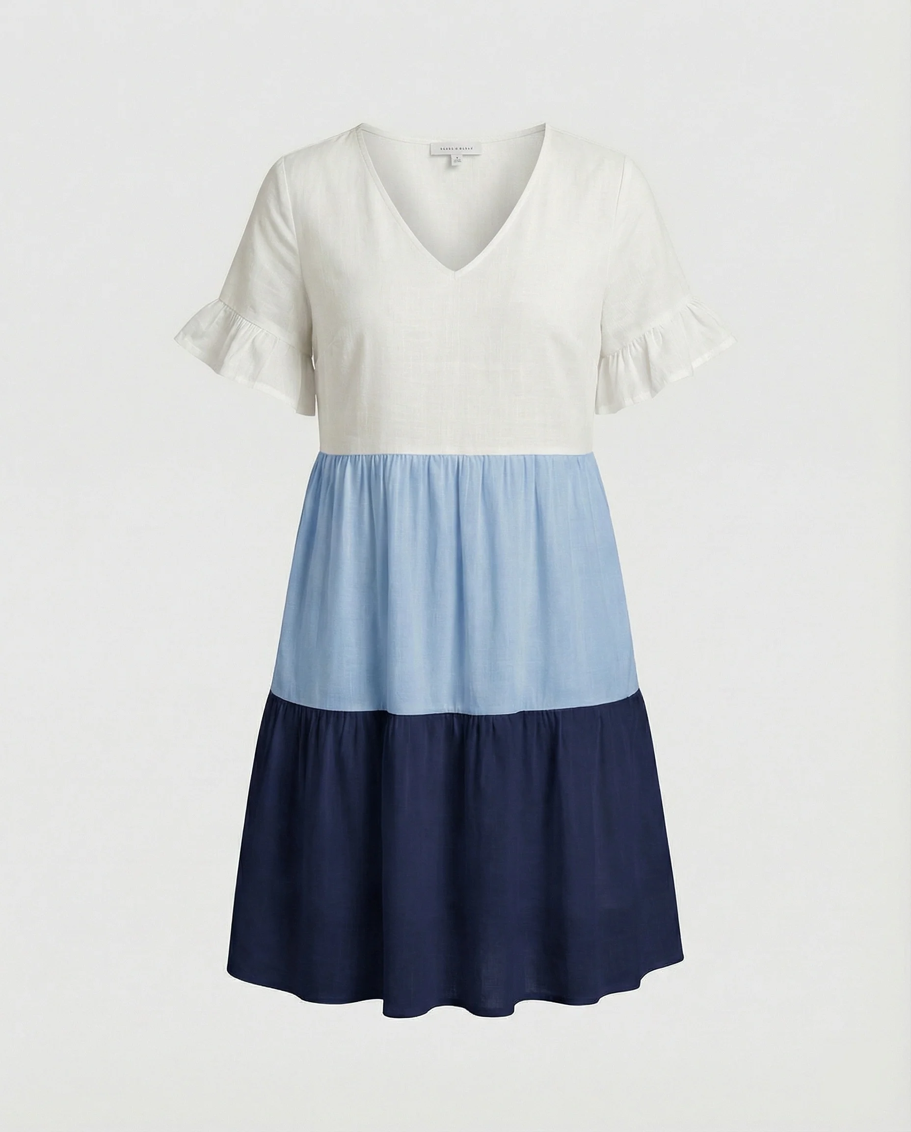 Damen Sommerkleid Midikleid Volant - Image 10