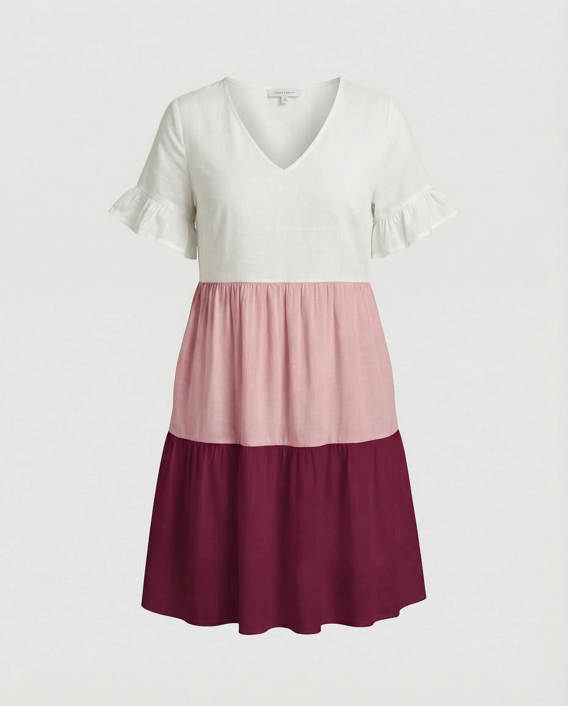 Damen Sommerkleid Midikleid Volant - Image 11