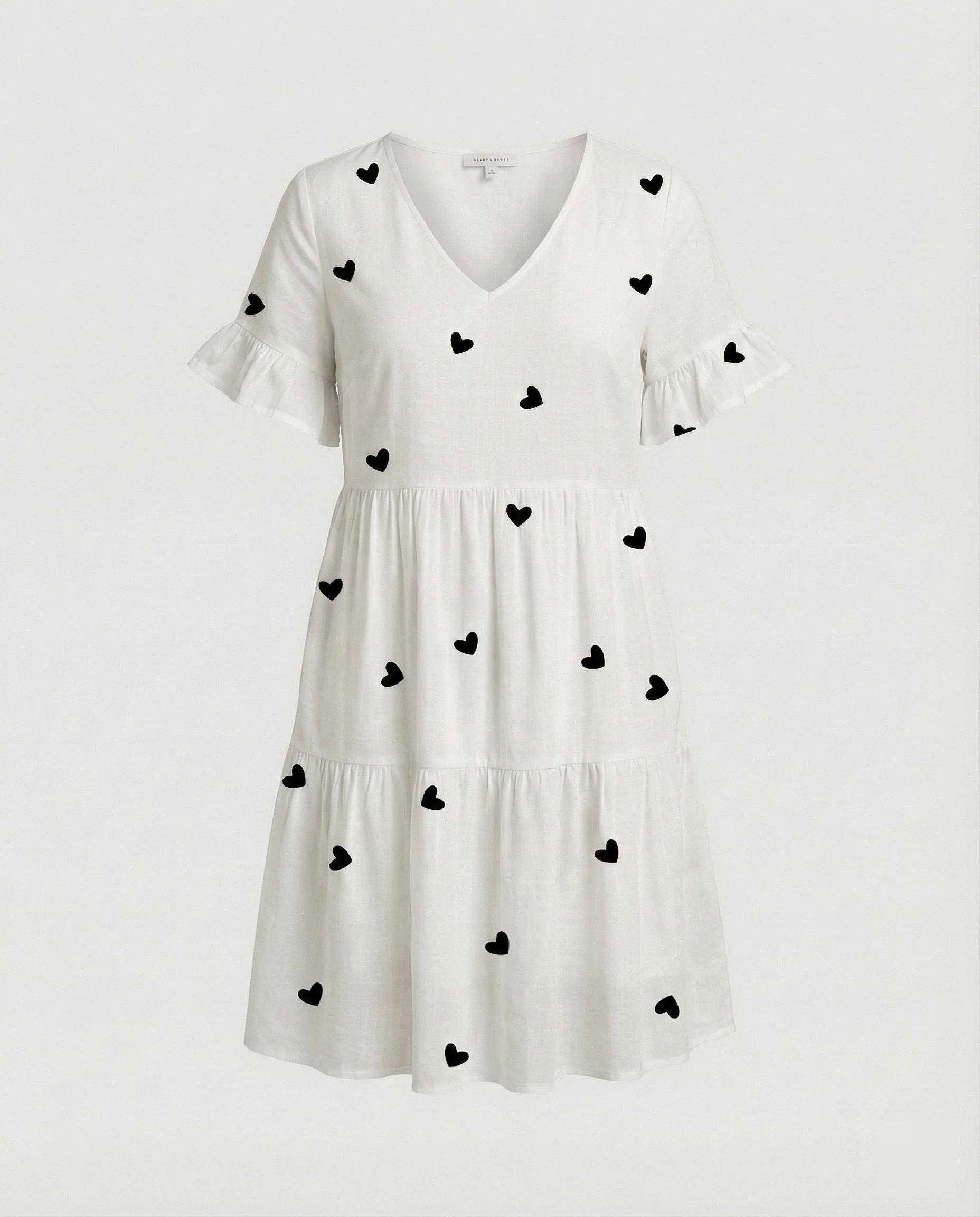 Damen Sommerkleid Midikleid Volant - Image 14