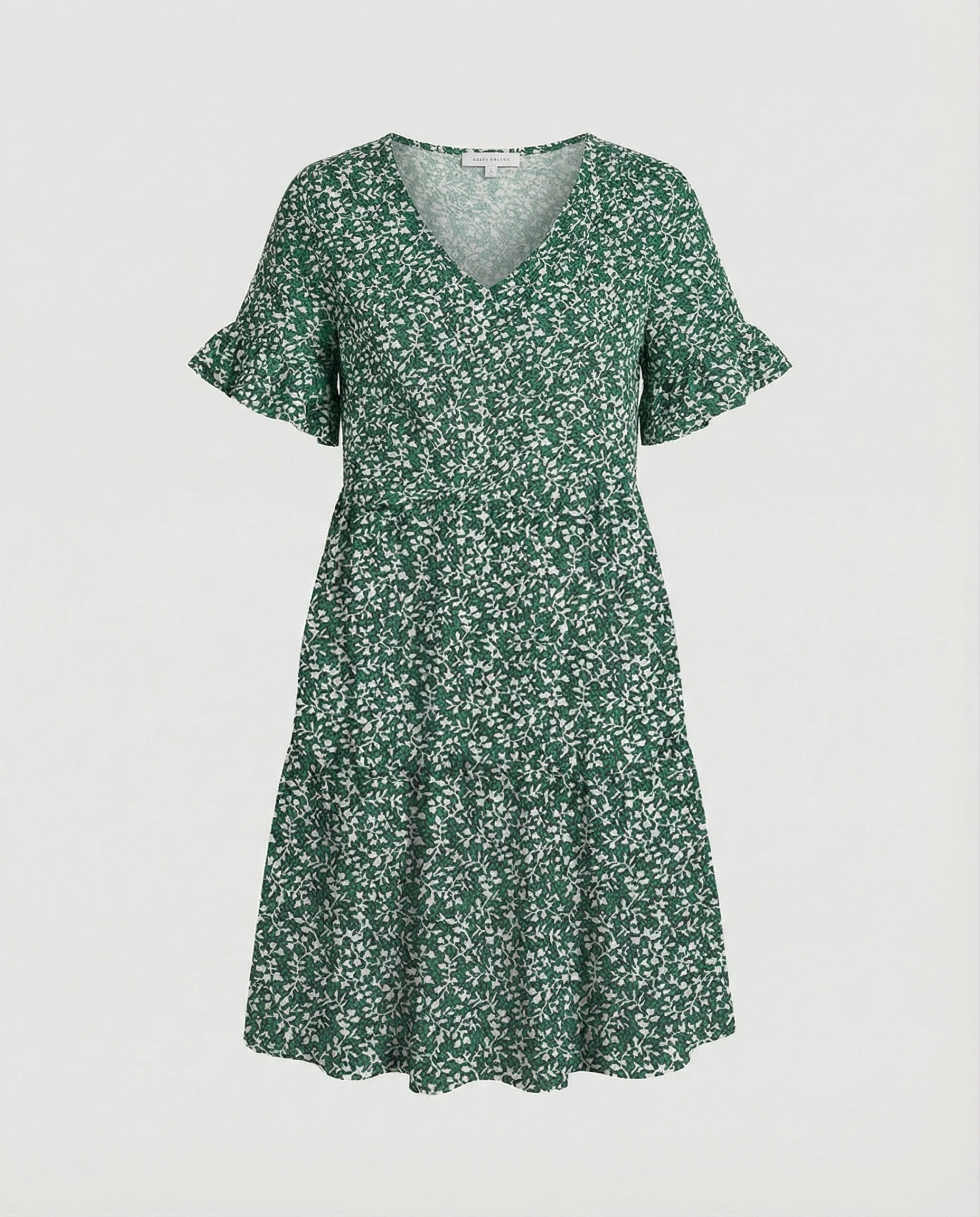 Damen Sommerkleid Midikleid Volant - Image 6