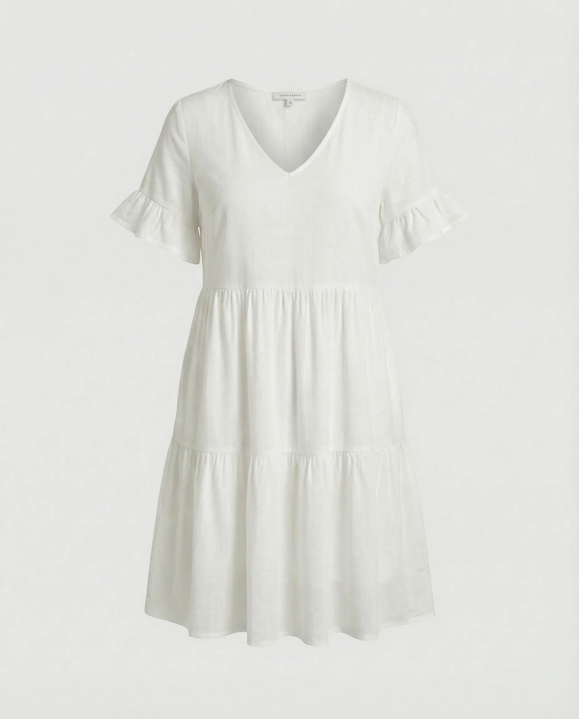 Damen Sommerkleid Midikleid Volant - Image 8