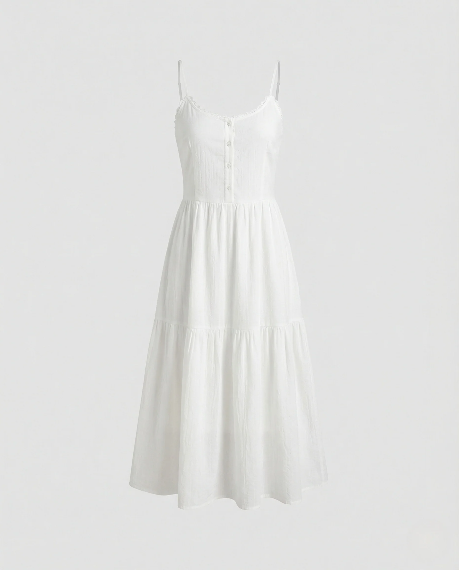 Damen Stufen Maxikleid aus Baumwollmix - Image 5
