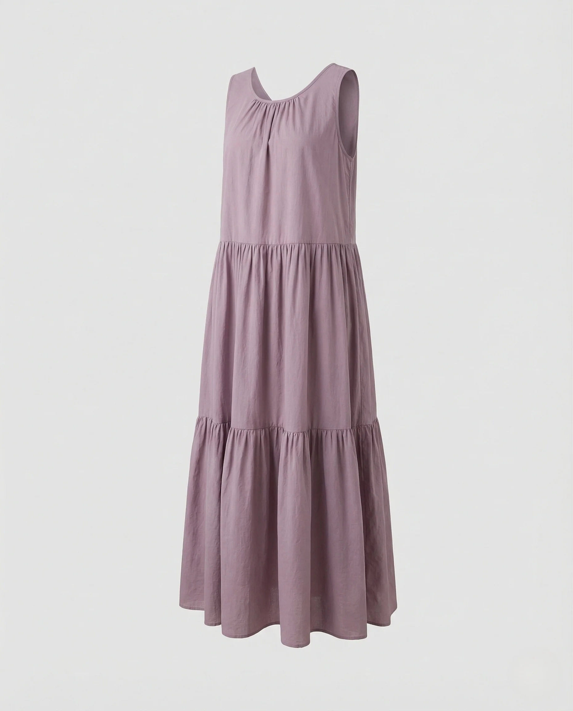 Damen Stufenkleid Ärmellos Maxilänge - Image 5