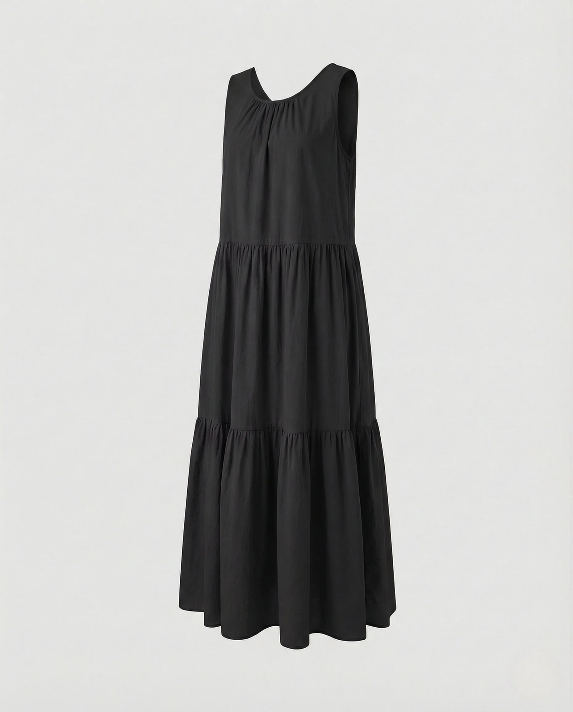 Damen Stufenkleid Ärmellos Maxilänge - Image 6