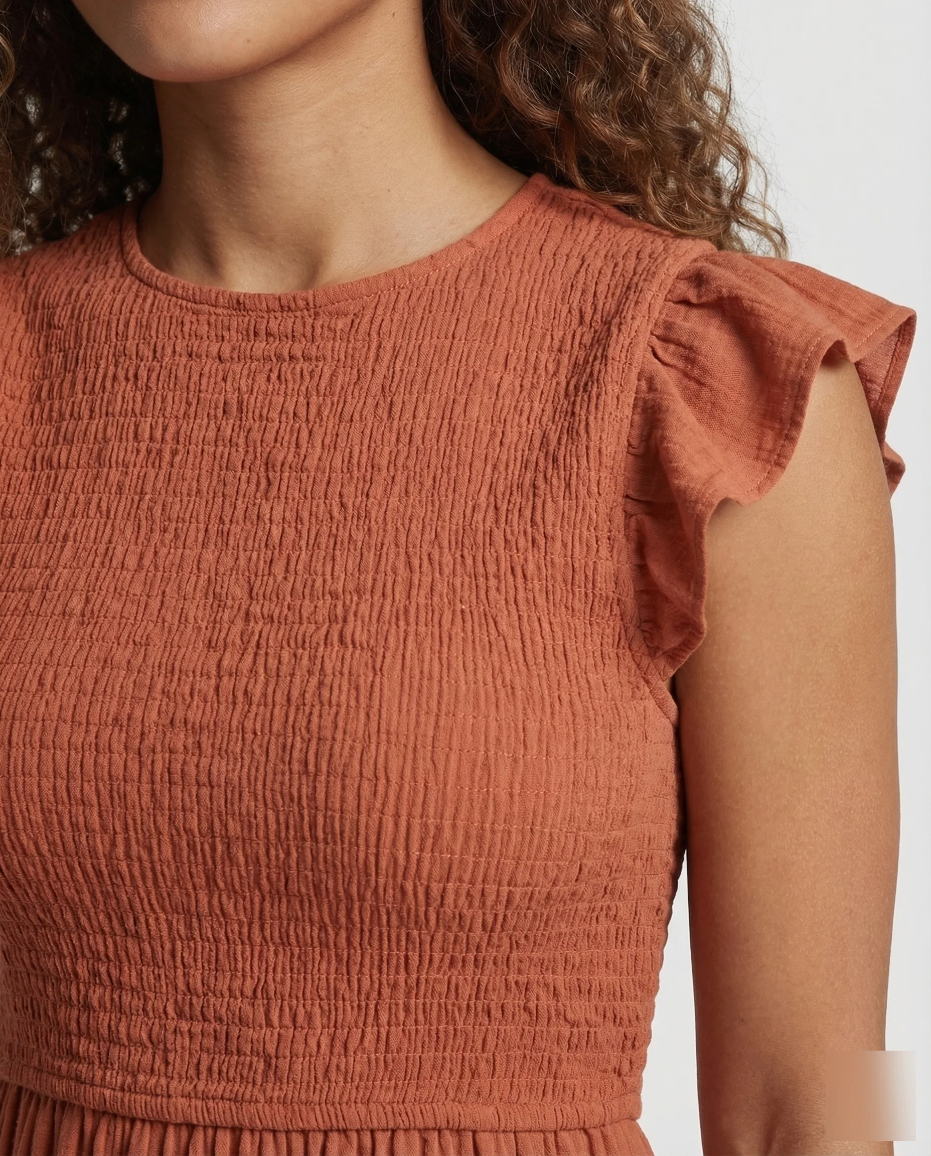 Damen Stufenkleid Volantärmel - Image 3