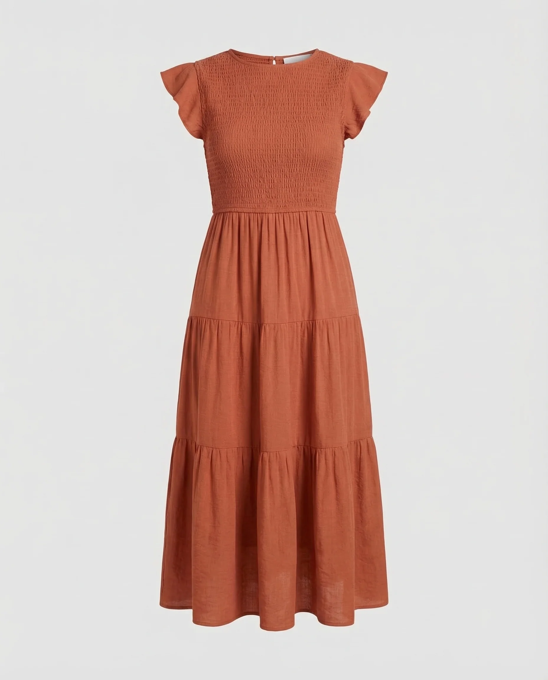 Damen Stufenkleid Volantärmel - Image 5