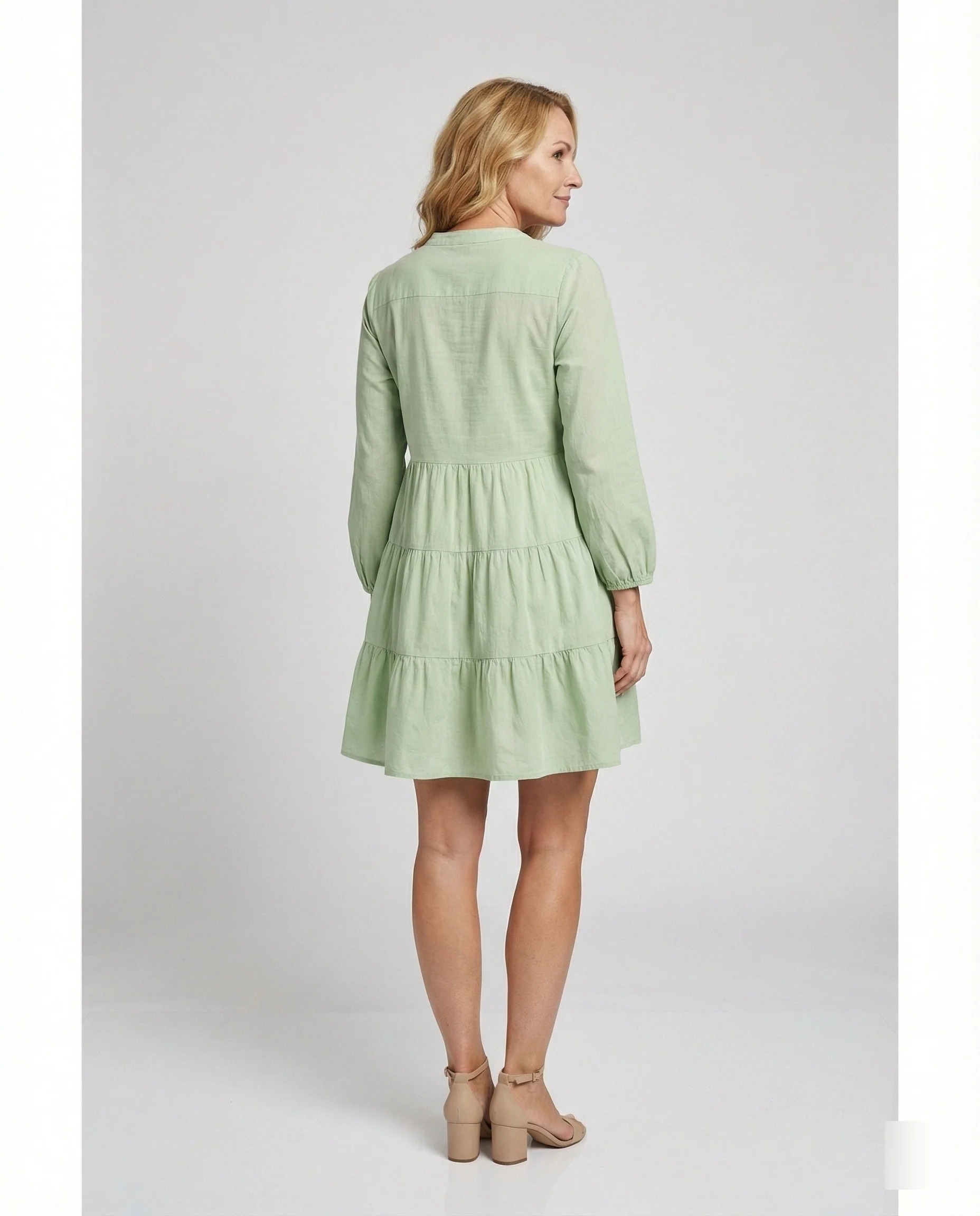 Freizeitkleid Damen Stufenkleid - Image 3