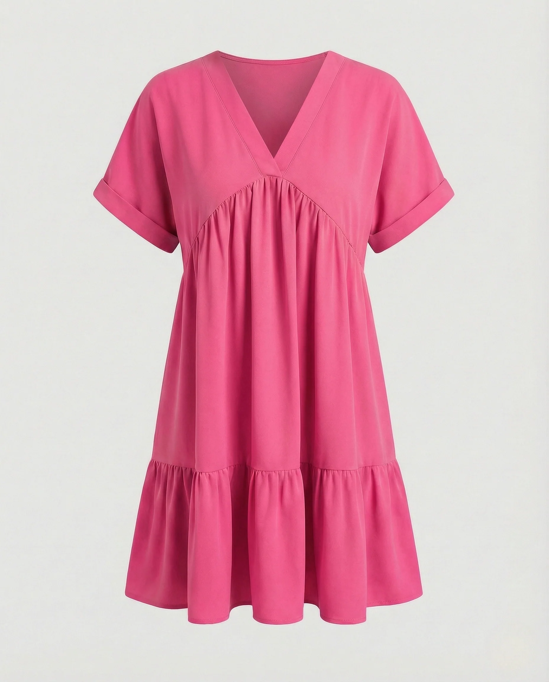 Damen Volantkleid mit V-Ausschnitt - Image 8