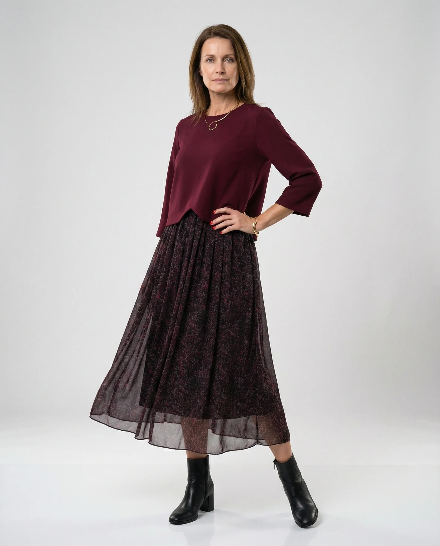 Damen Abendkleid elegant Zweiteiler - Image 5