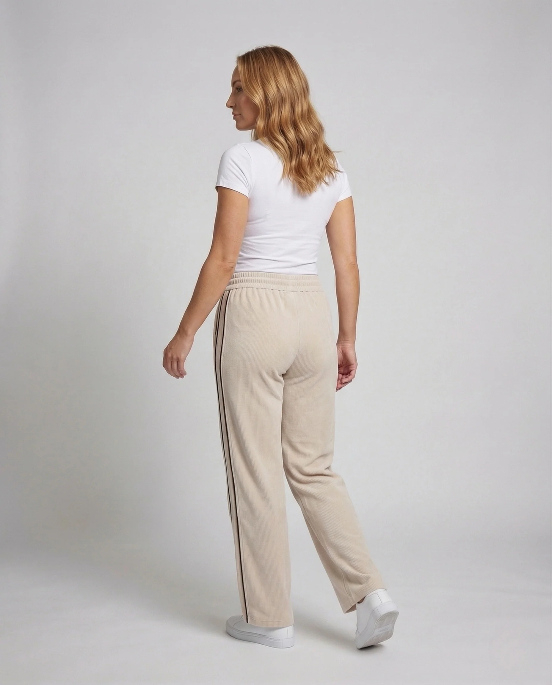 Damen Loungehose Ripp Tunnelzug - Image 4