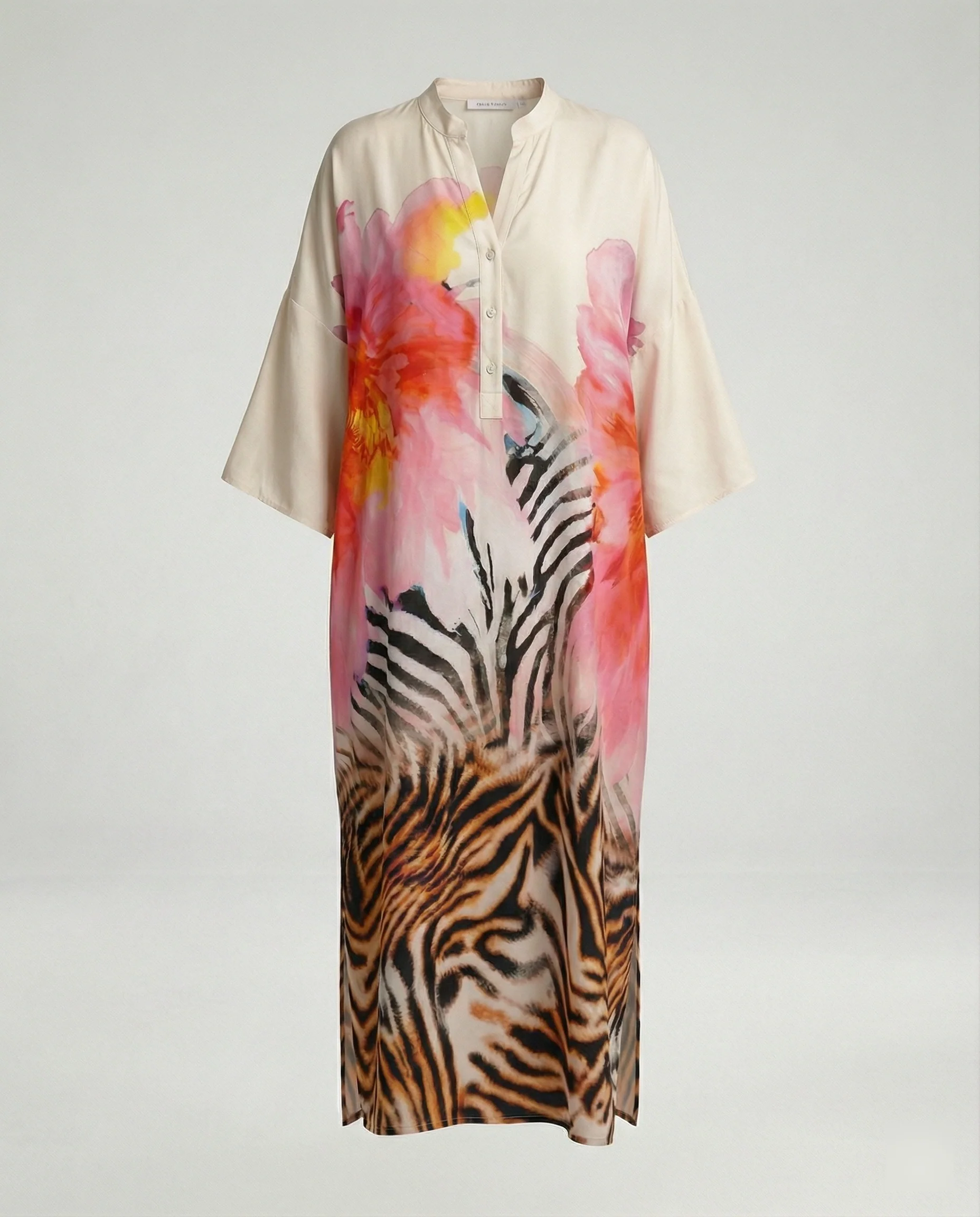 Damen Kaftan Maxikleid Print - Image 4