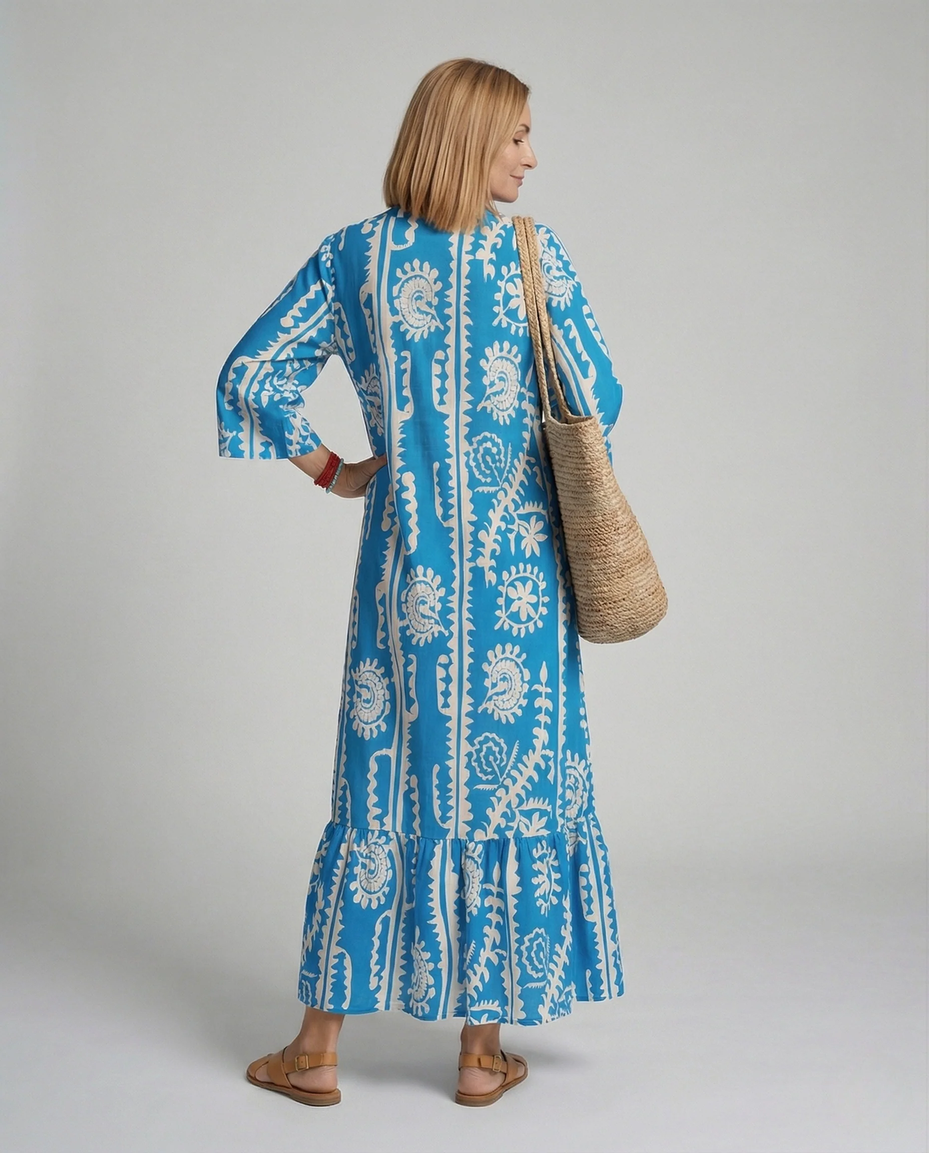 Damen Maxikleid Boho Sommer - Image 4
