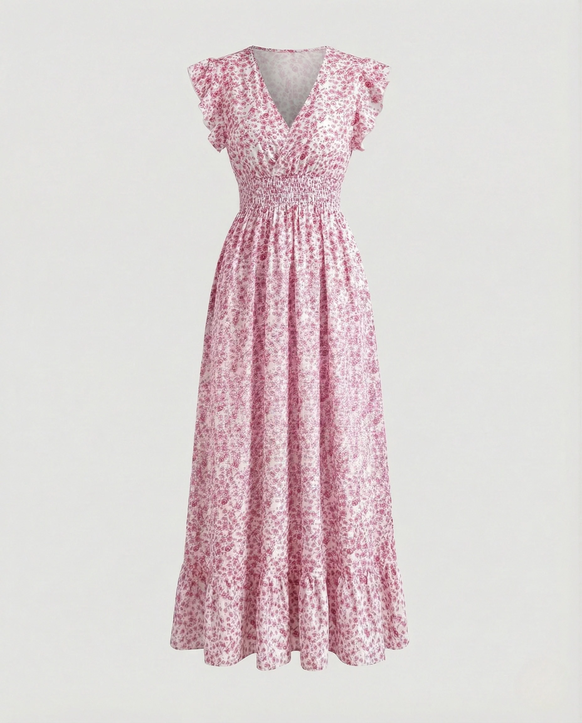 Maxikleid Damen Smokoberteil - Image 6