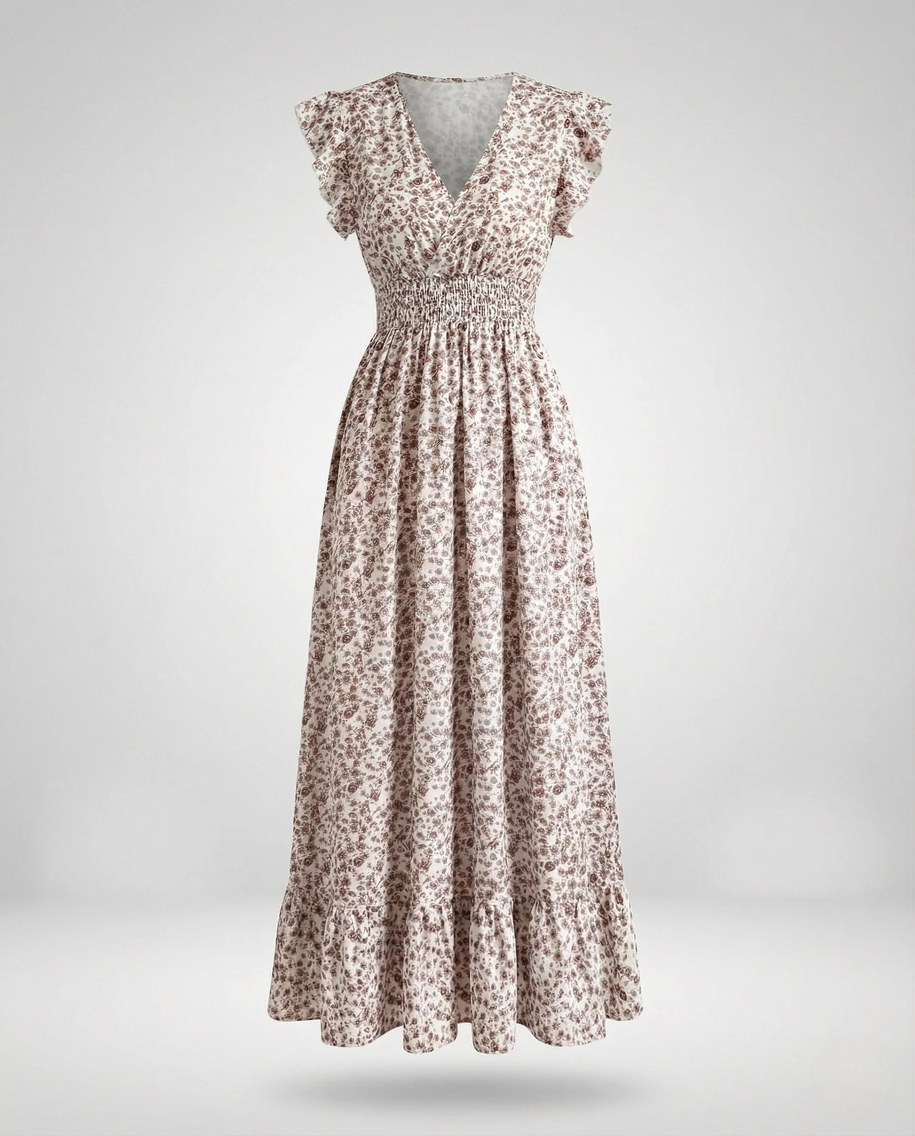 Maxikleid Damen Smokoberteil - Image 7