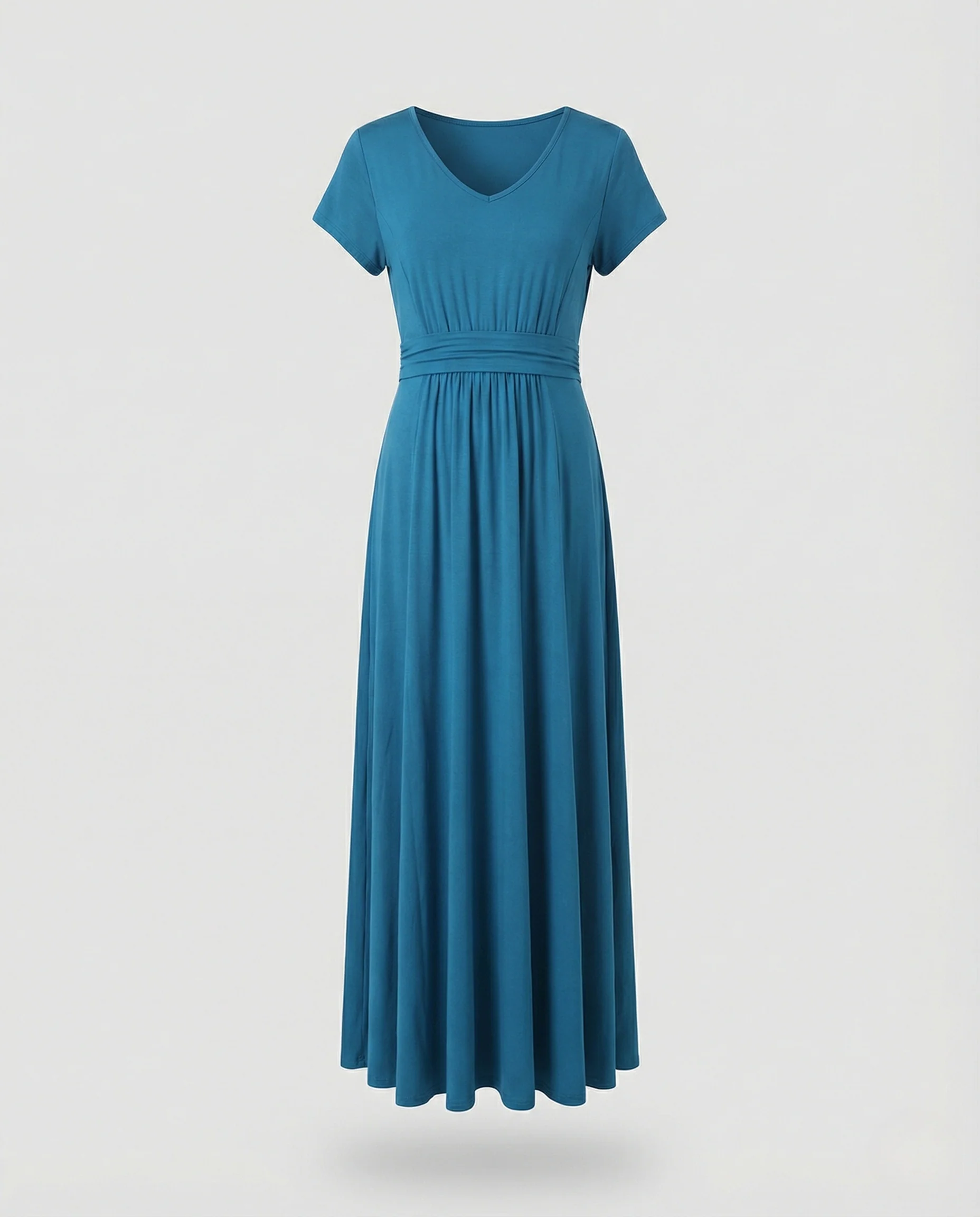 Damen Viskosejersey-Maxikleid mit Empire-Taille - Image 5