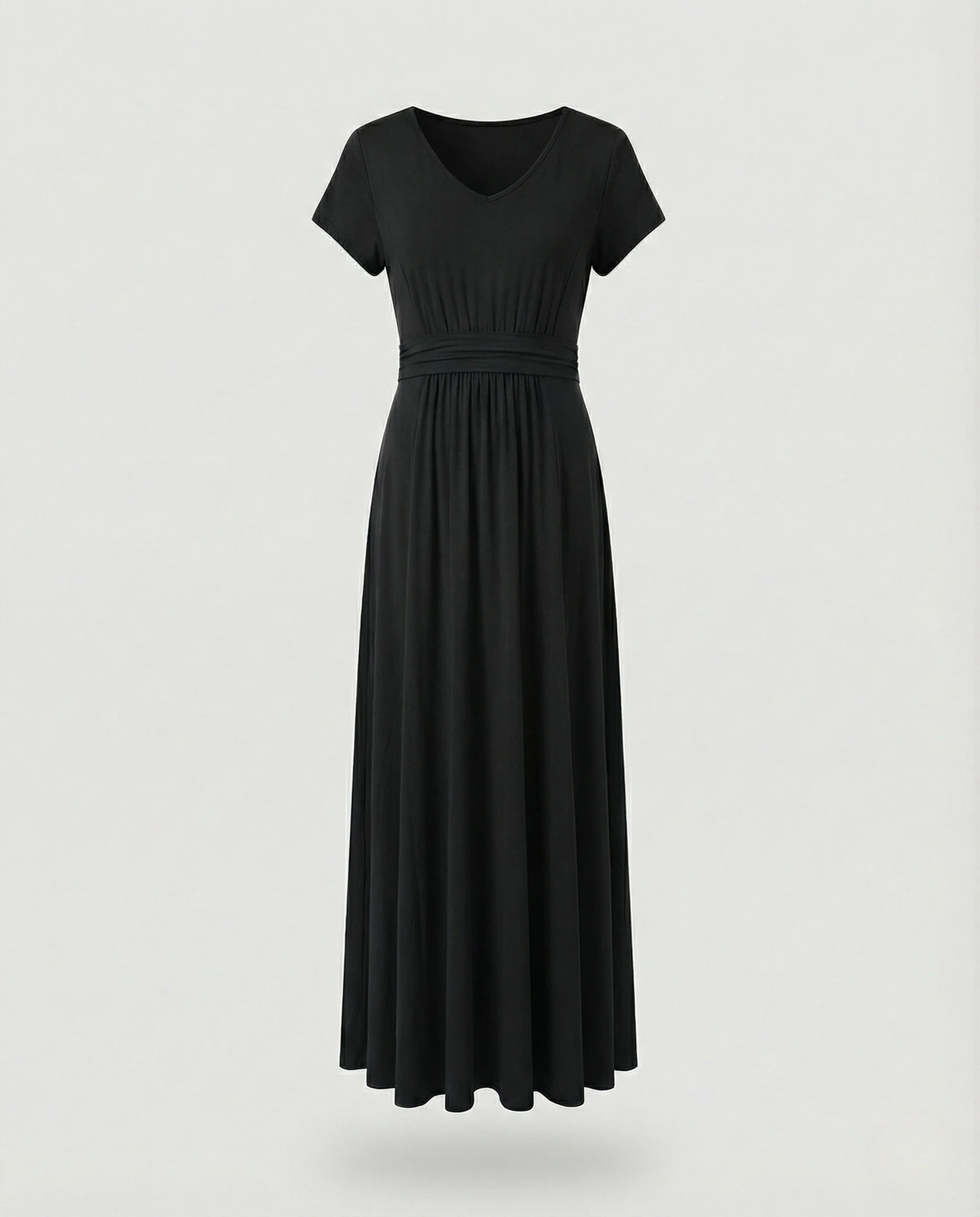 Damen Viskosejersey-Maxikleid mit Empire-Taille - Image 8