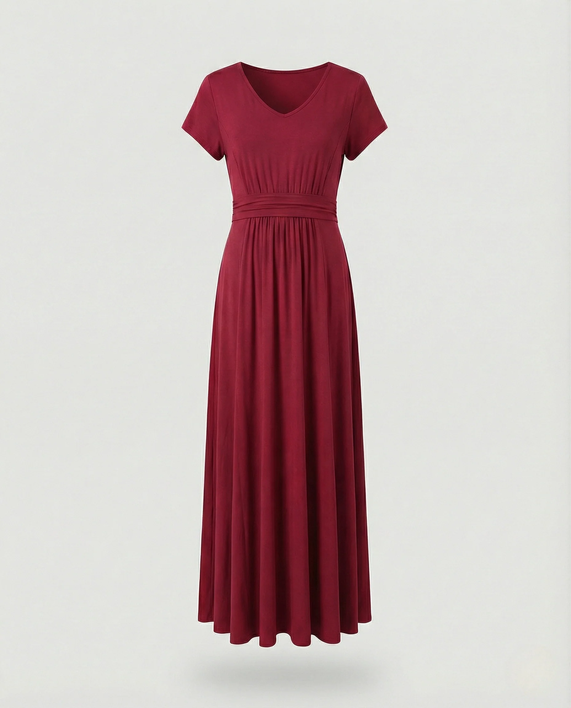 Damen Viskosejersey-Maxikleid mit Empire-Taille - Image 9