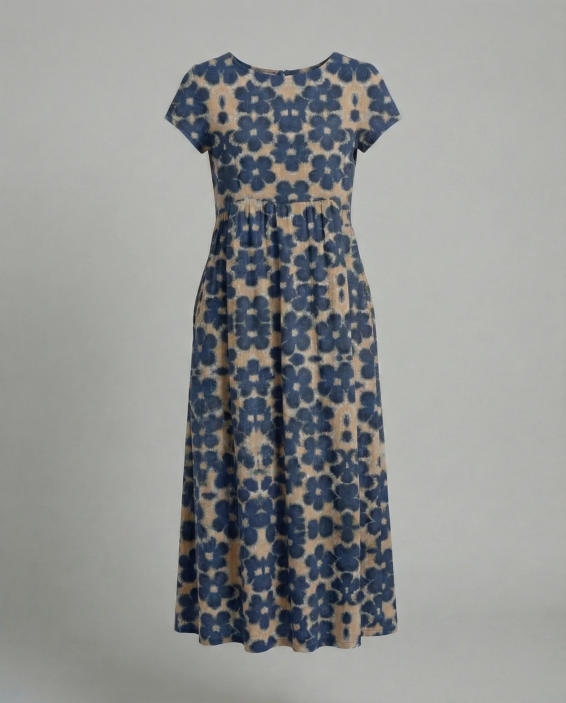 Damen Maxikleid Patchwork A-Linie - Image 13