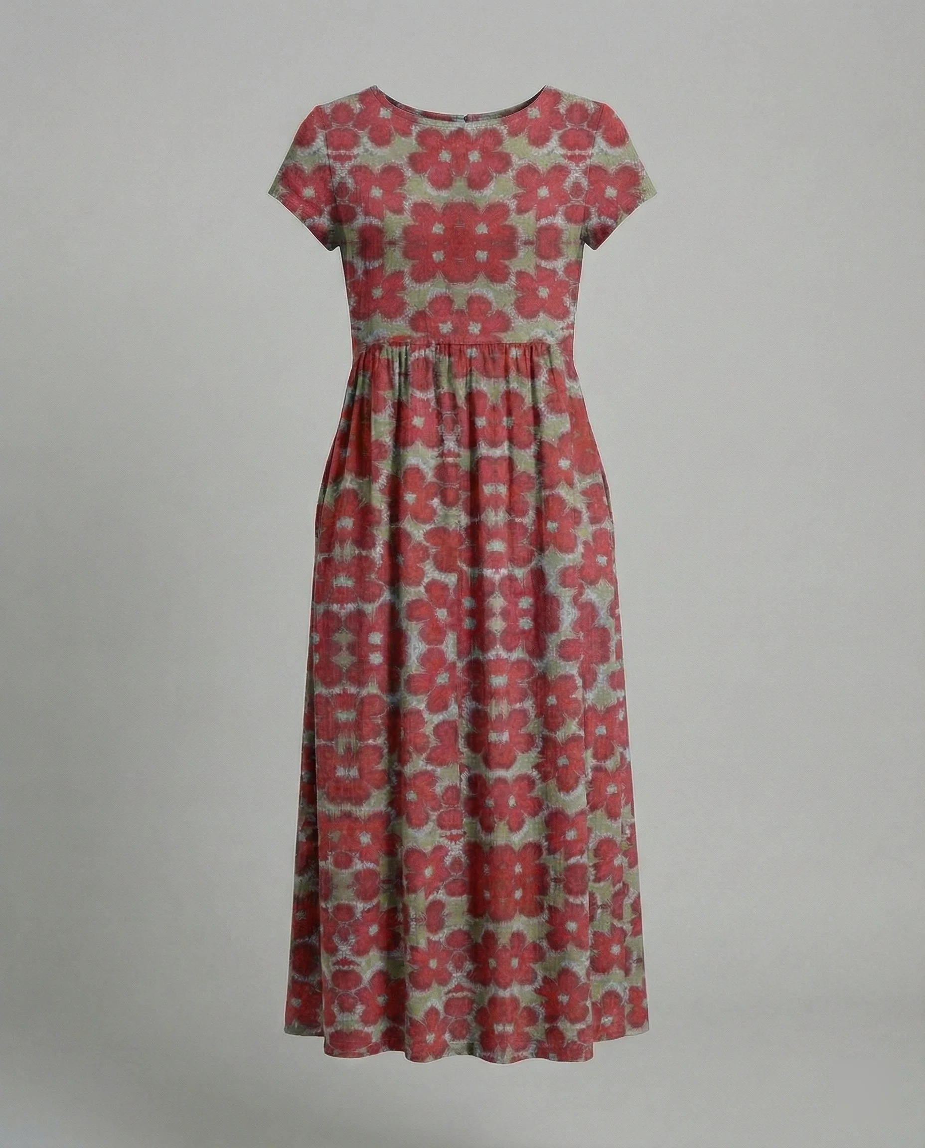 Damen Maxikleid Patchwork A-Linie - Image 14