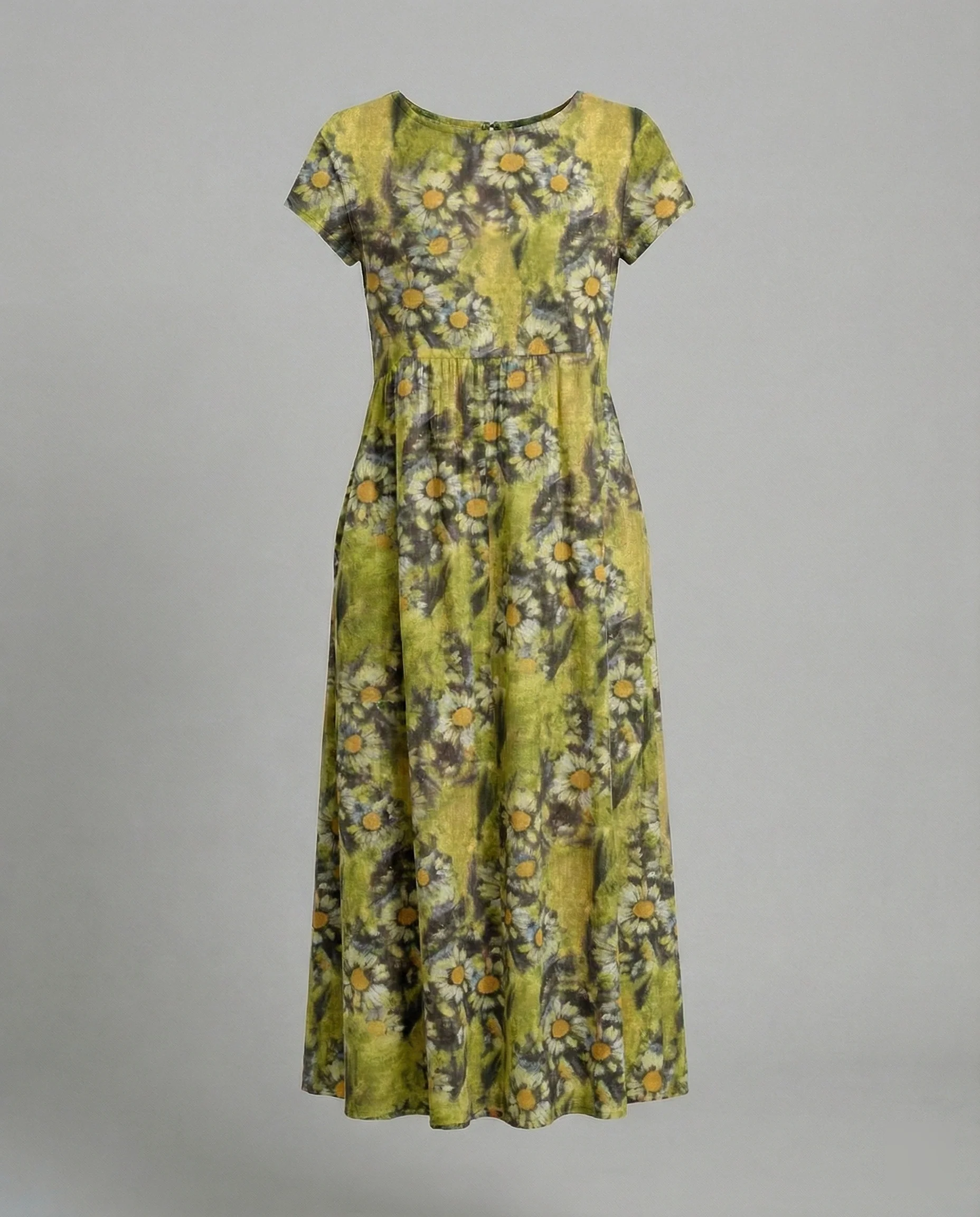 Damen Maxikleid Patchwork A-Linie - Image 17