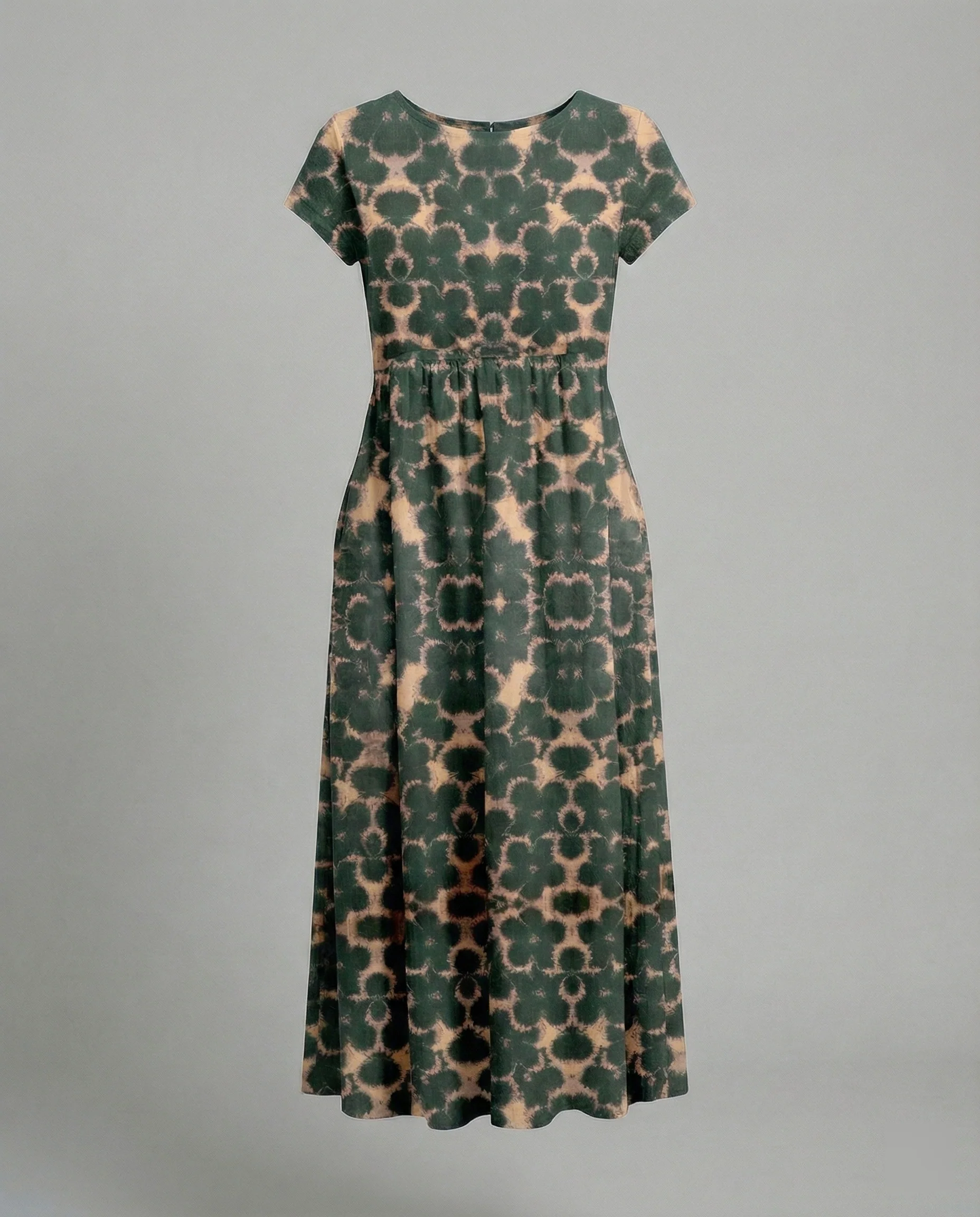 Damen Maxikleid Patchwork A-Linie - Image 6