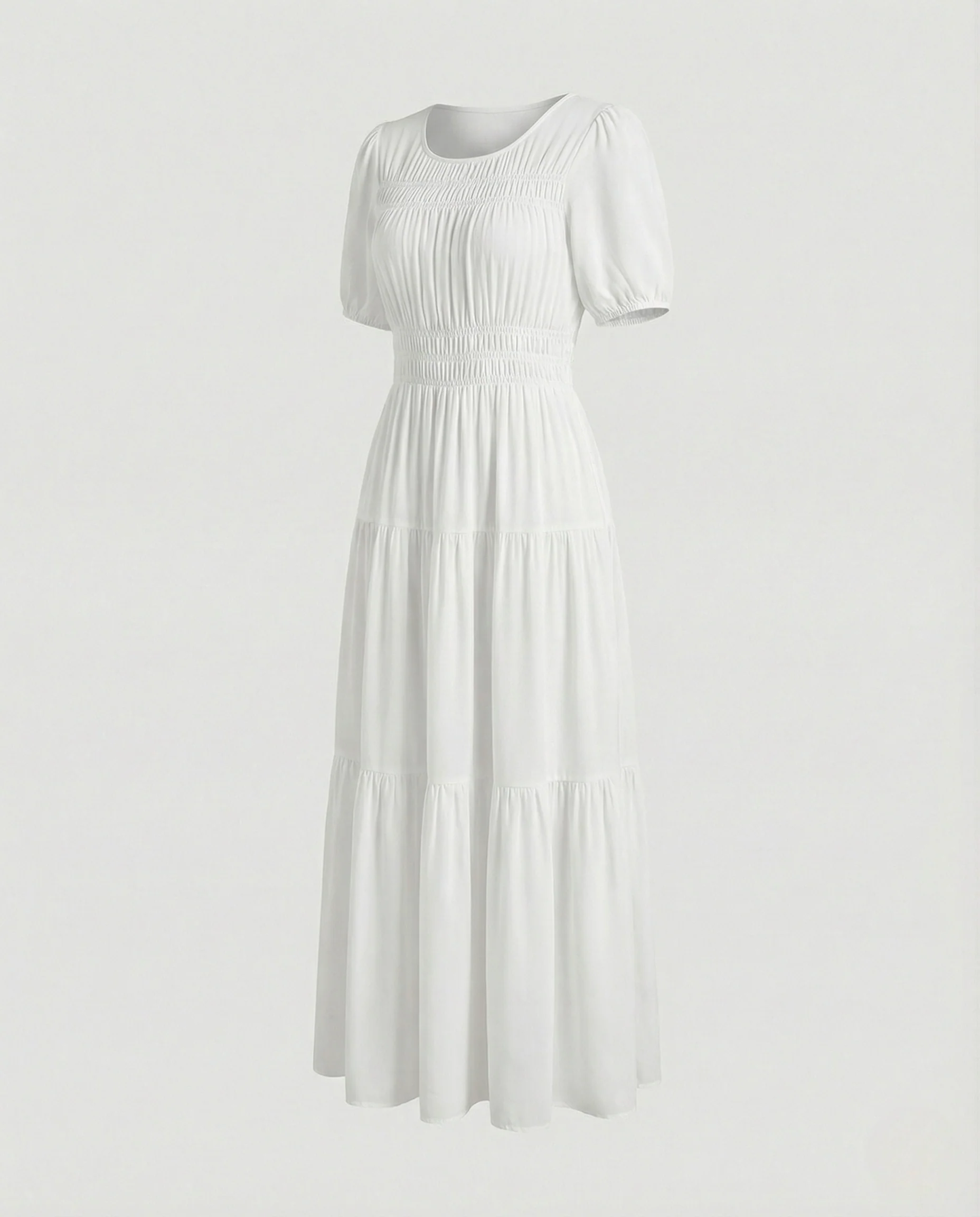 Damen Maxikleid mit Ethnomuster und Volantrock - Image 15