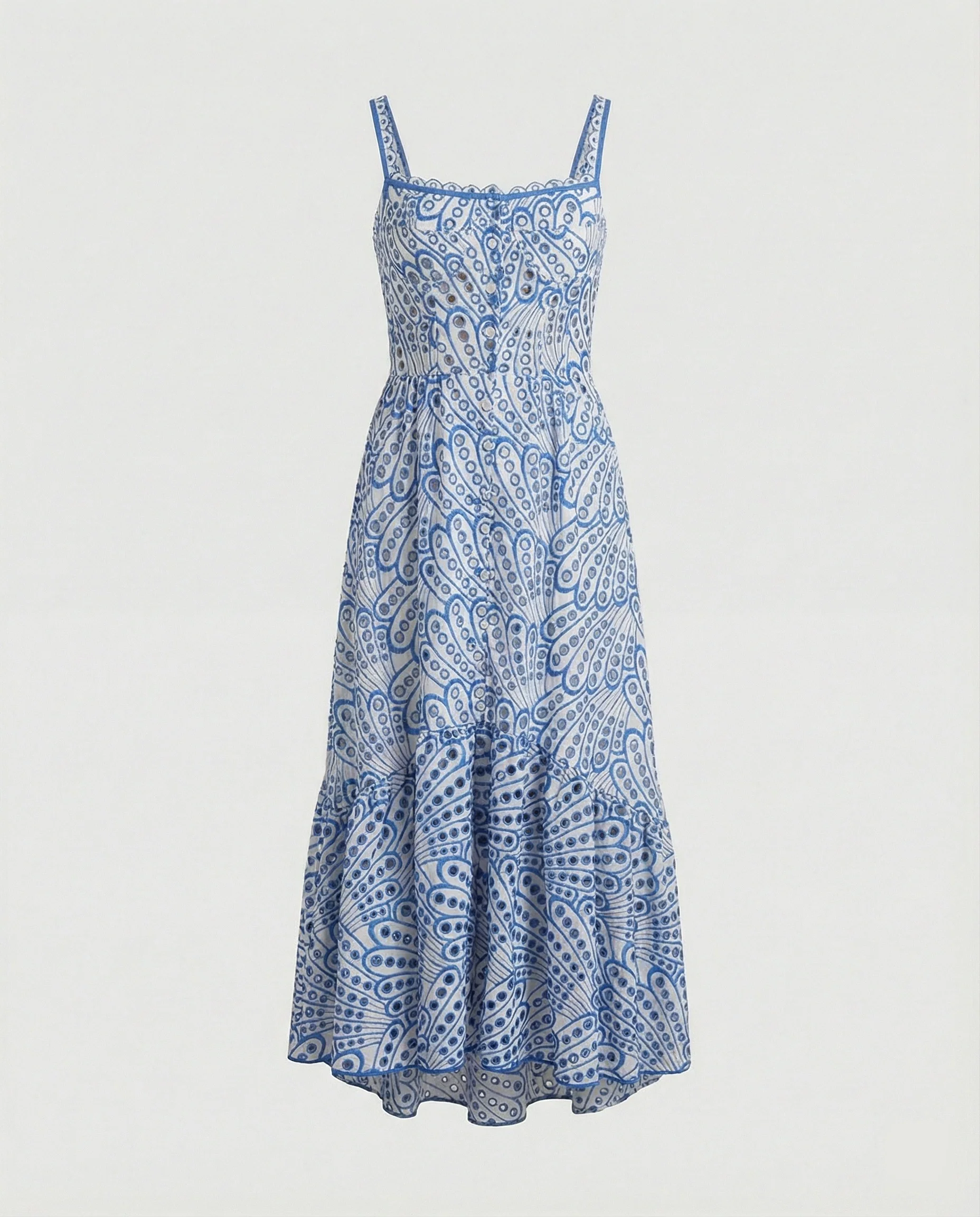 Damen Maxikleid Paisley mit Stufen - Image 5