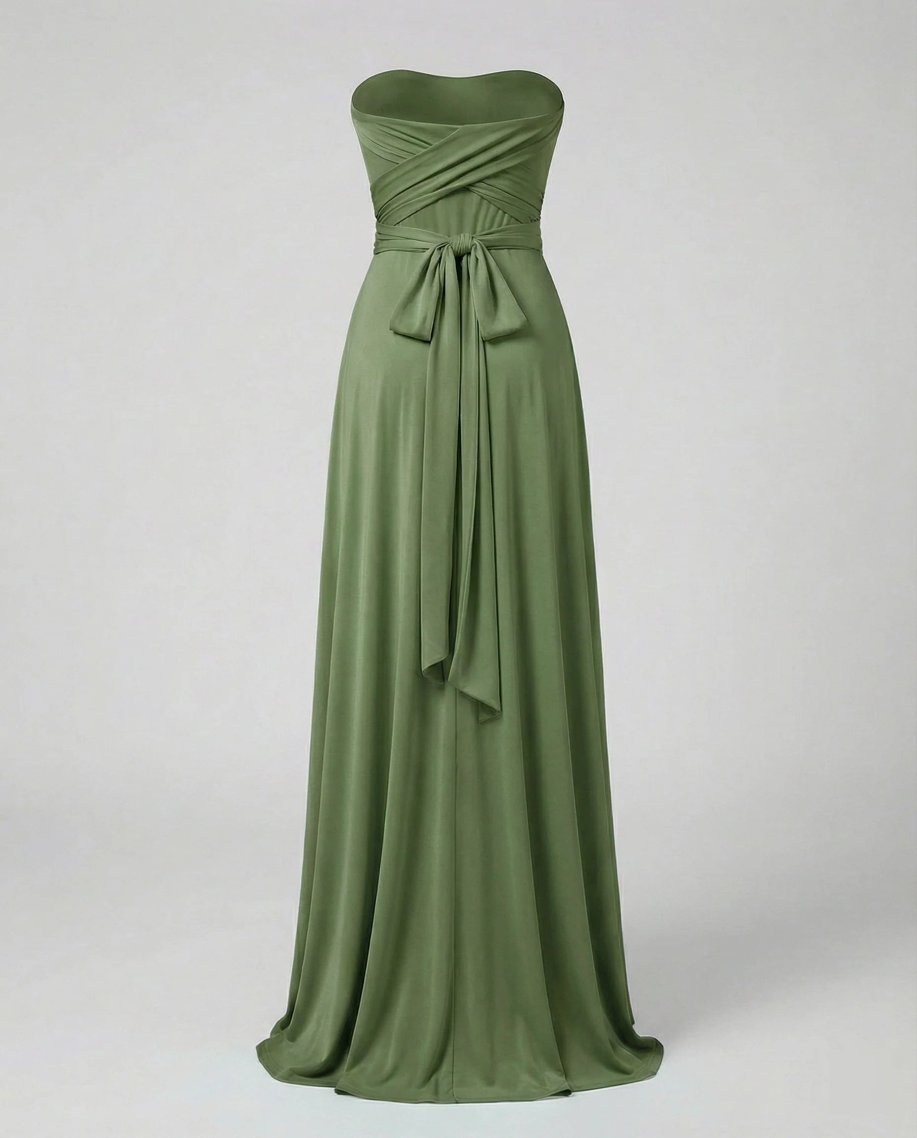 Damen Maxikleid Sommer V-Ausschnitt Empire - Image 13