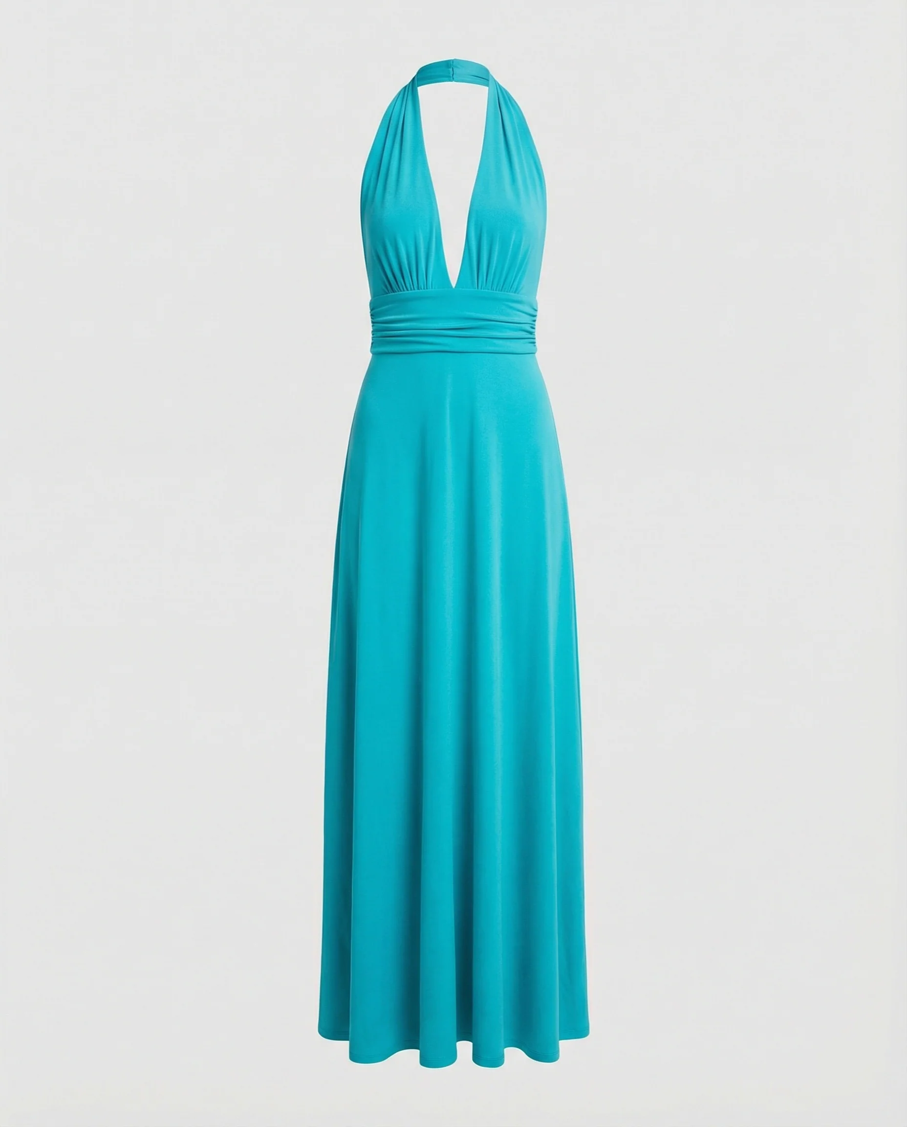 Damen Maxikleid Sommer V-Ausschnitt Empire - Image 21
