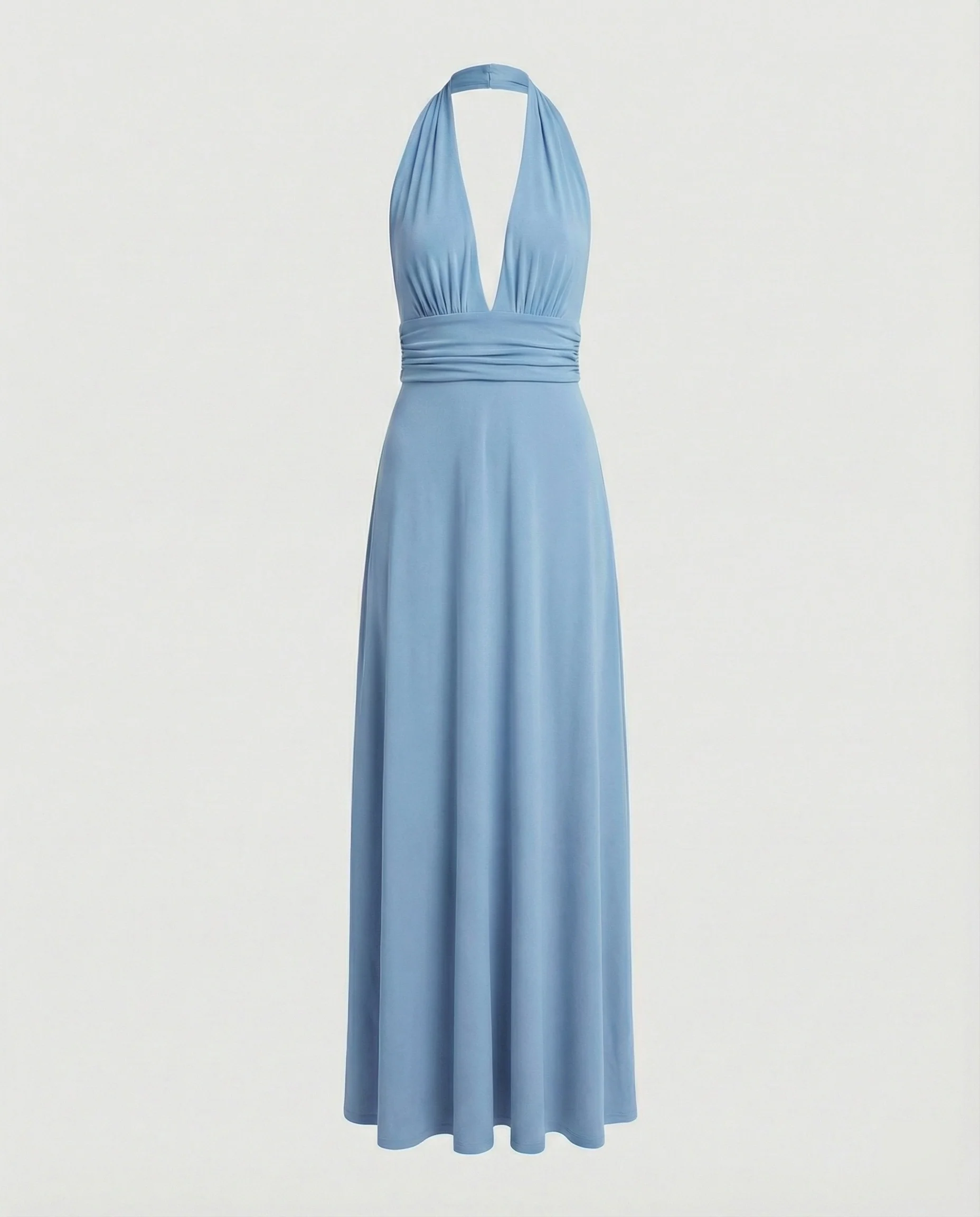 Damen Maxikleid Sommer V-Ausschnitt Empire - Image 22