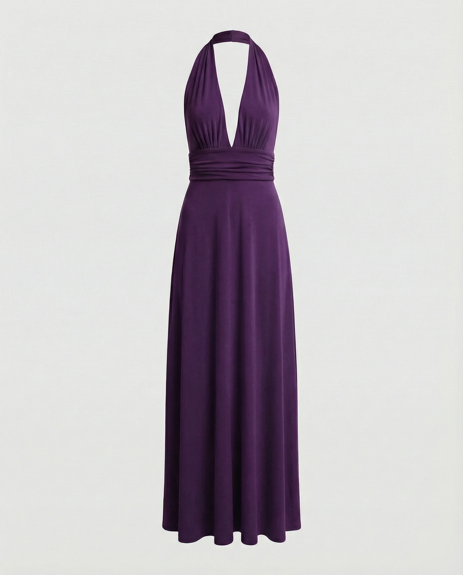 Damen Maxikleid Sommer V-Ausschnitt Empire - Image 24